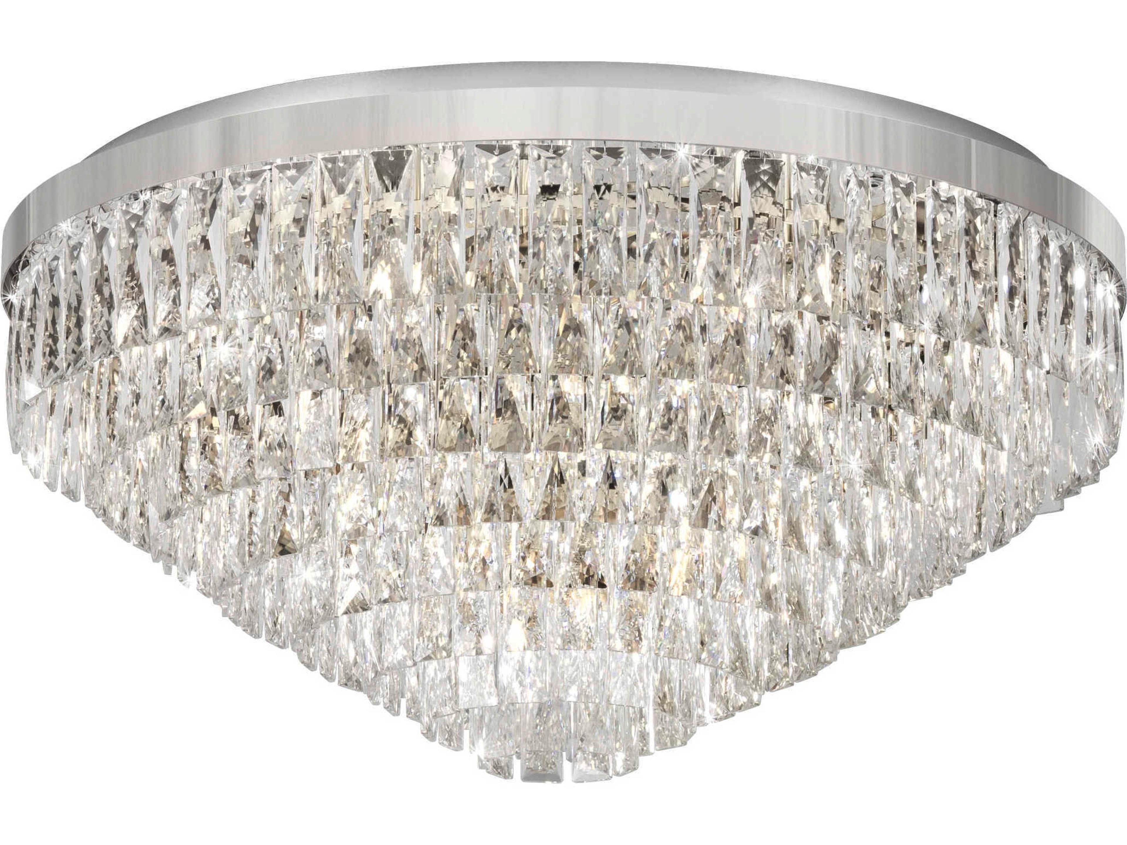 Eglo Valparaiso 16-Light Chrome Flush Mount