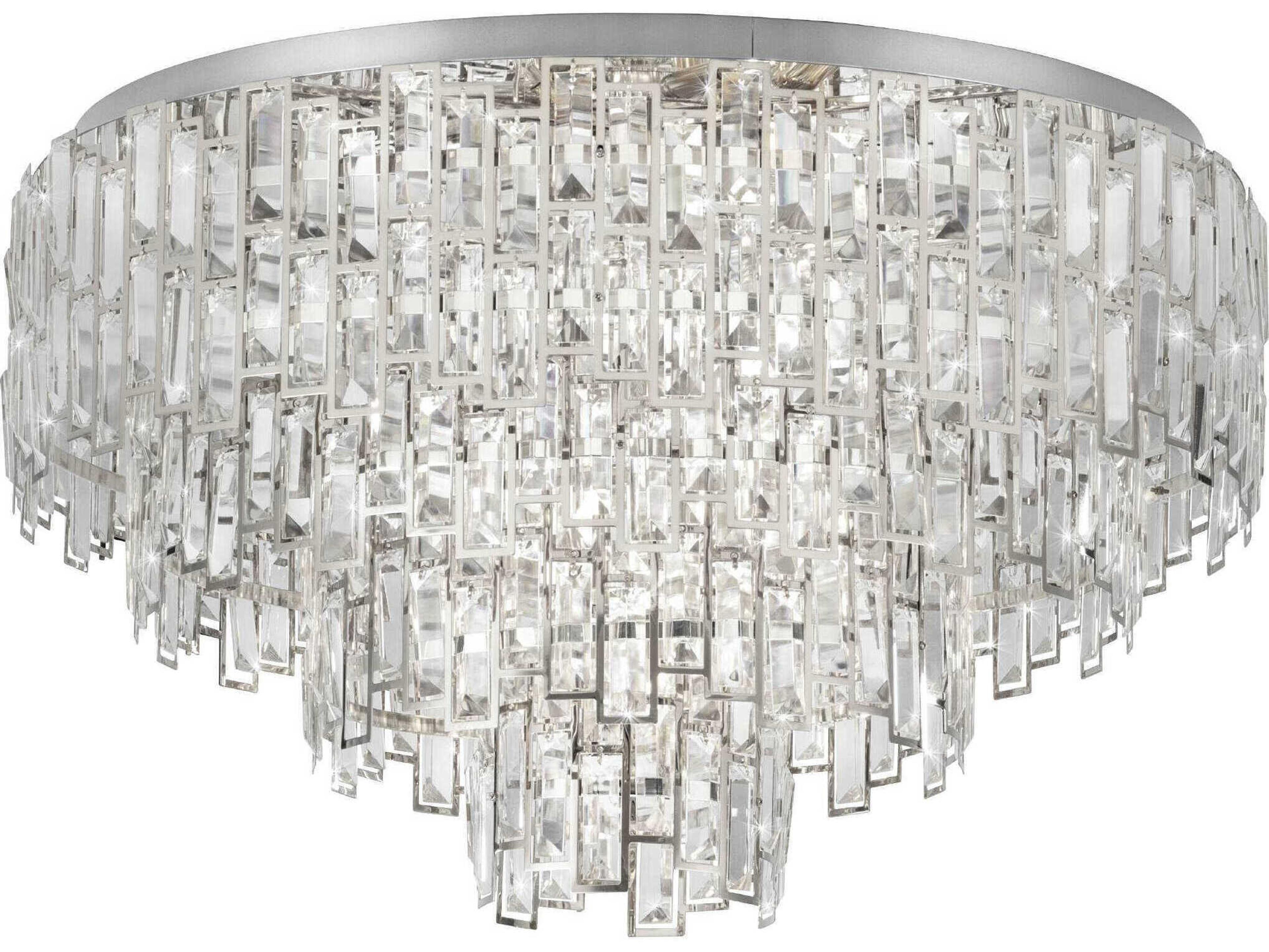 Eglo Calmeilles Chrome Tiered Flush Mount