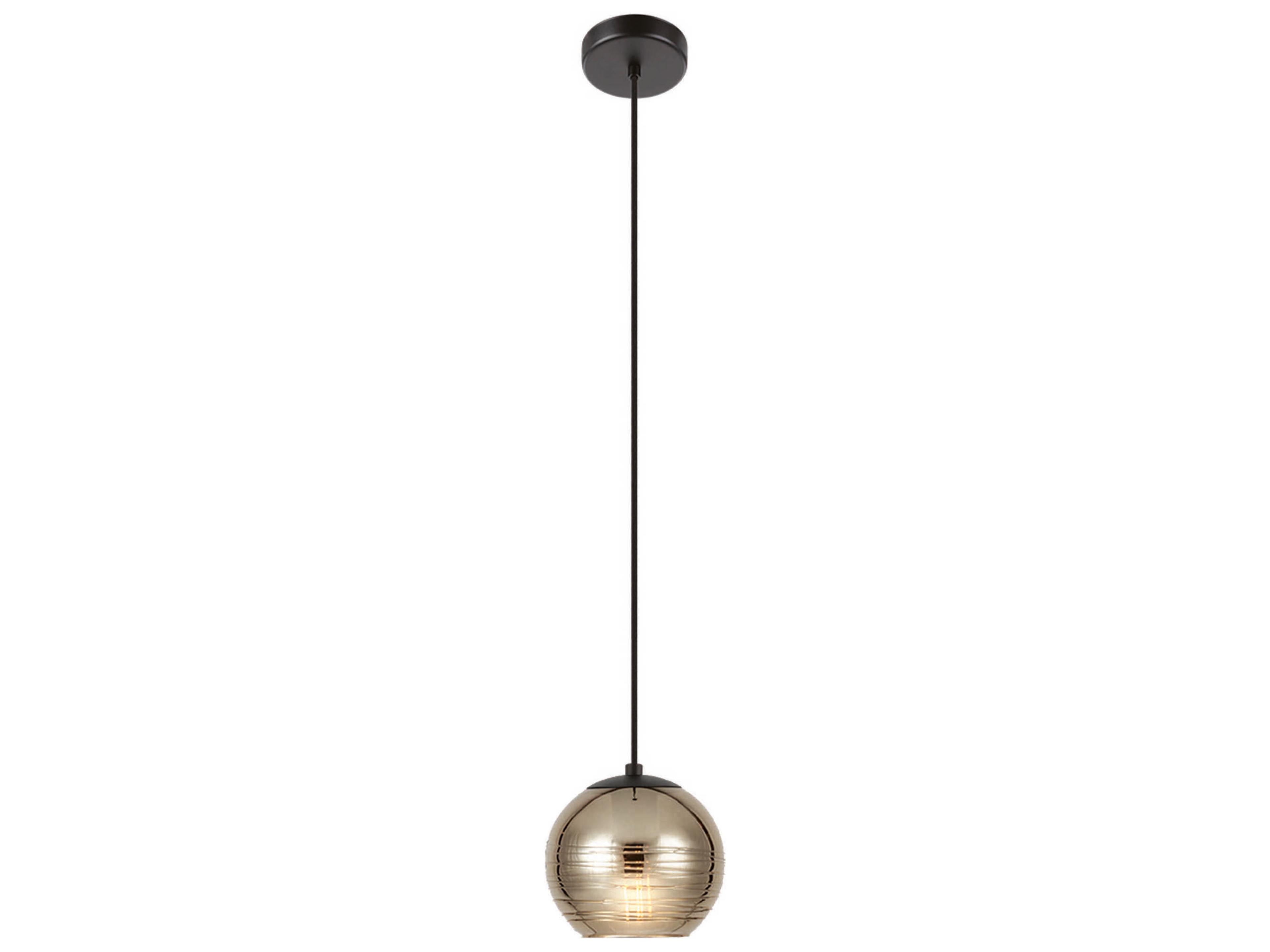 Eglo Lemorieta 1-Light Black Globe Mini Pendant