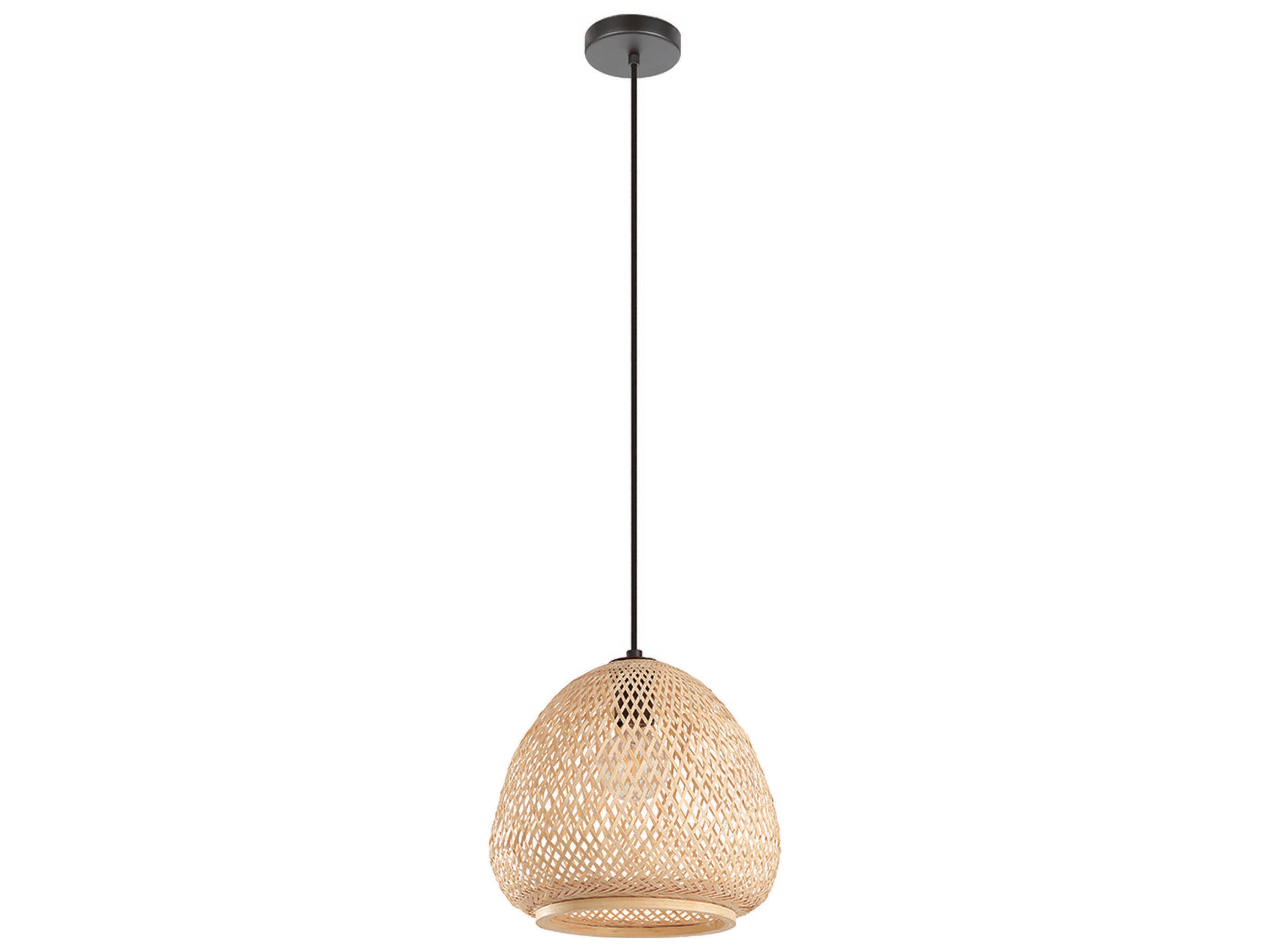 Eglo Dembleby 1-Light Black Brown Pendant