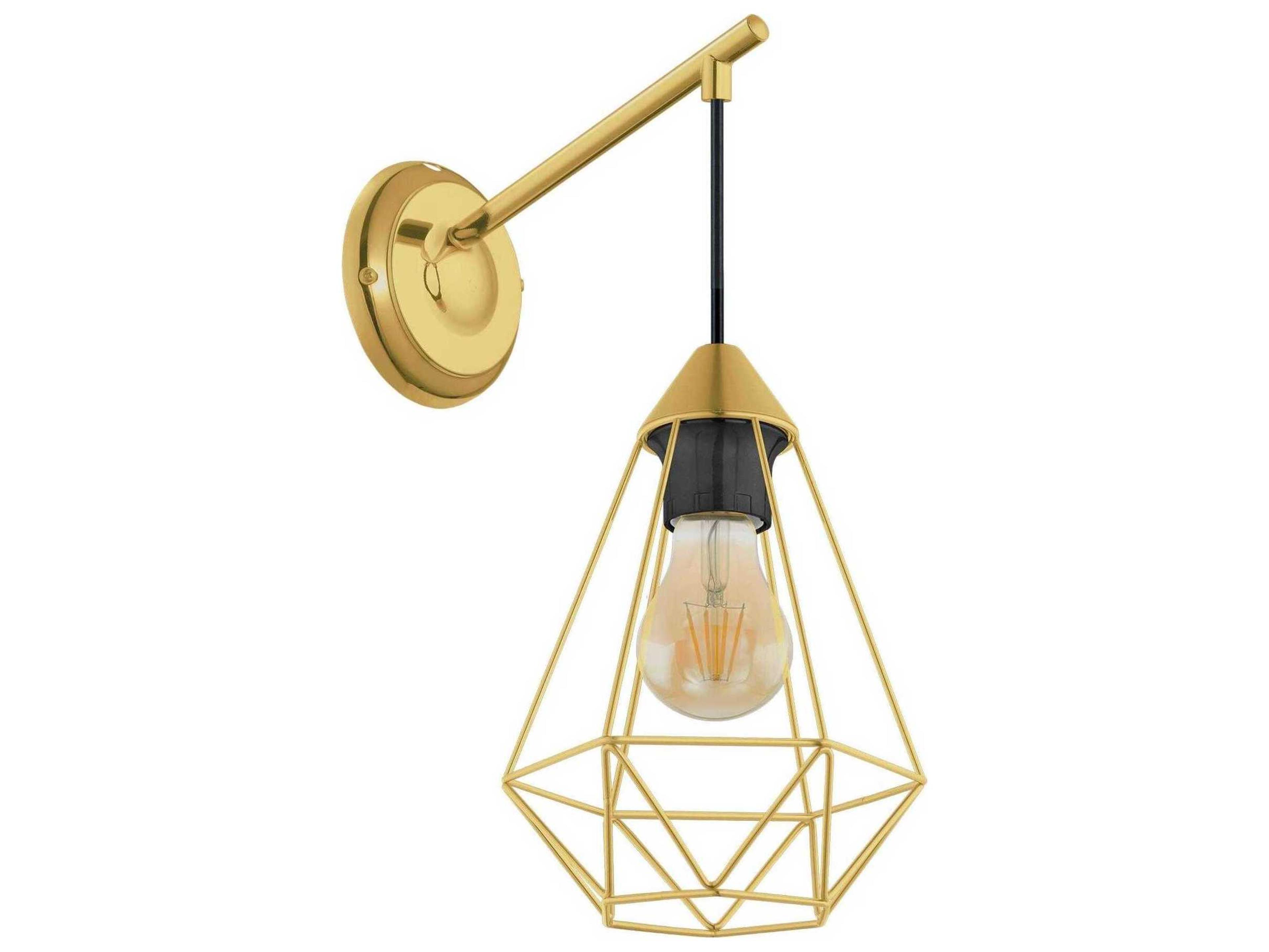 Eglo Tarbes 1-Light Brushed Brass Wall Sconce