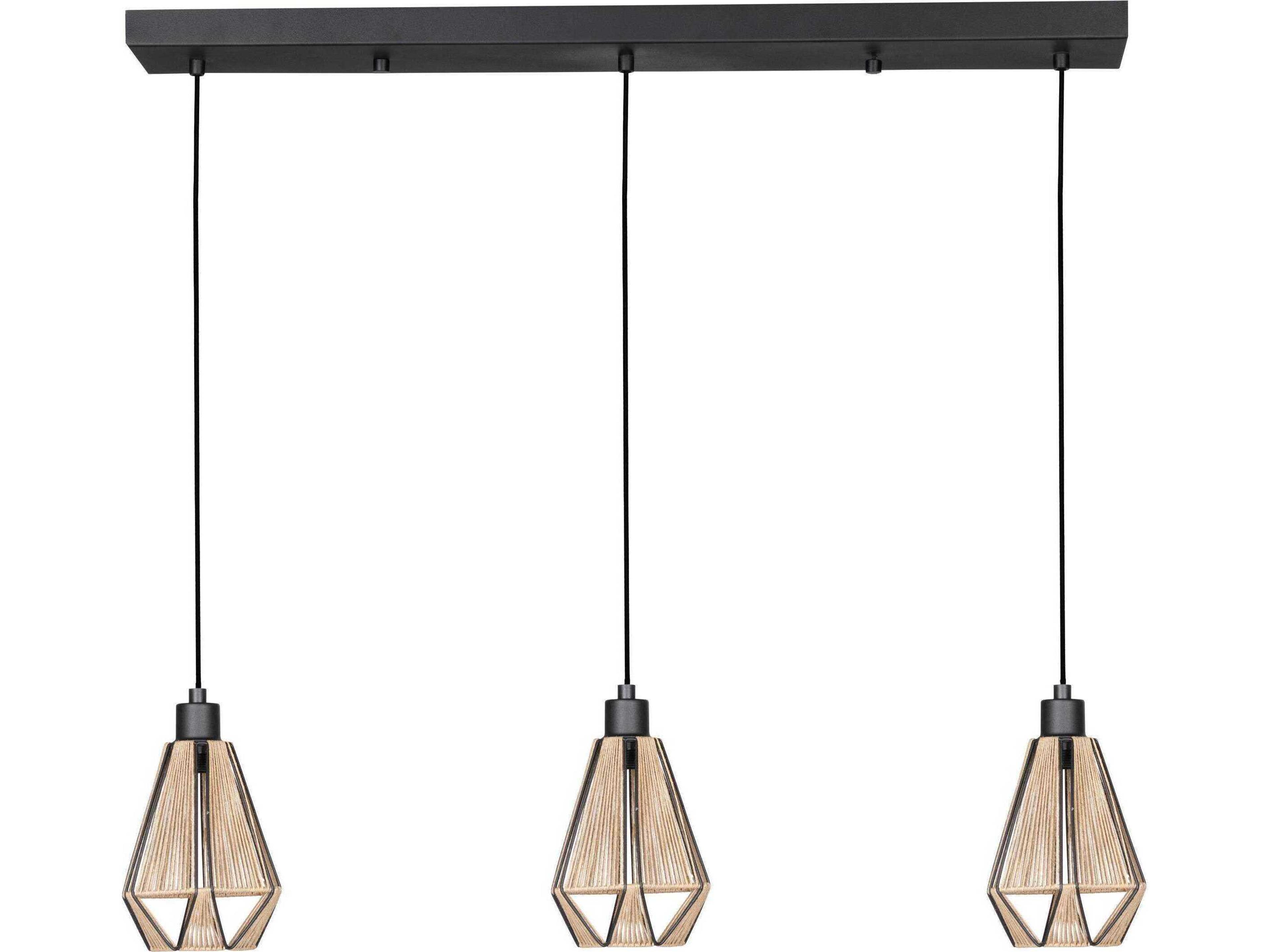 Eglo Adwickle 3-Light Black Island Pendant