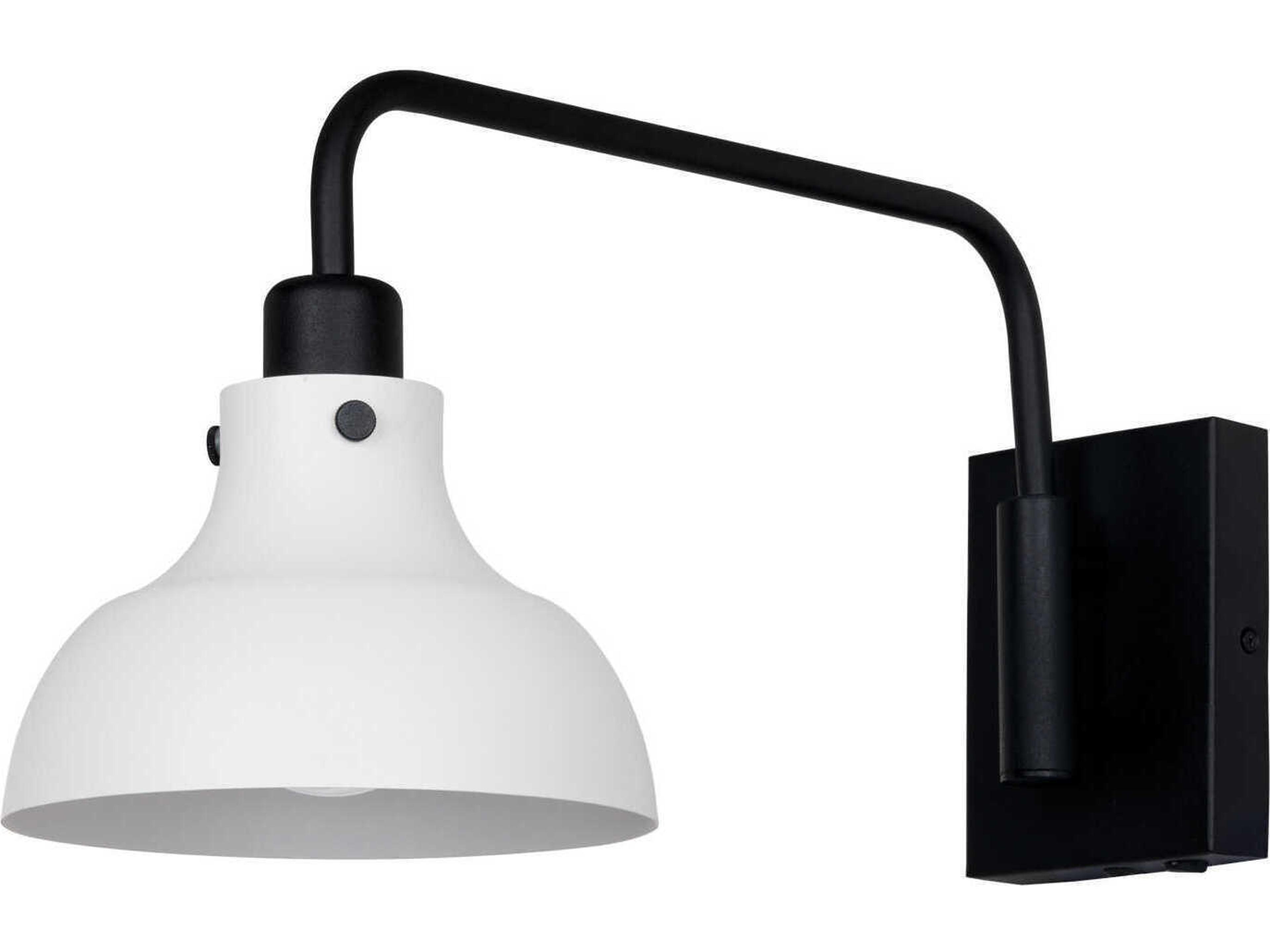 Eglo Matlock 1-Light Black Swing Wall Sconce