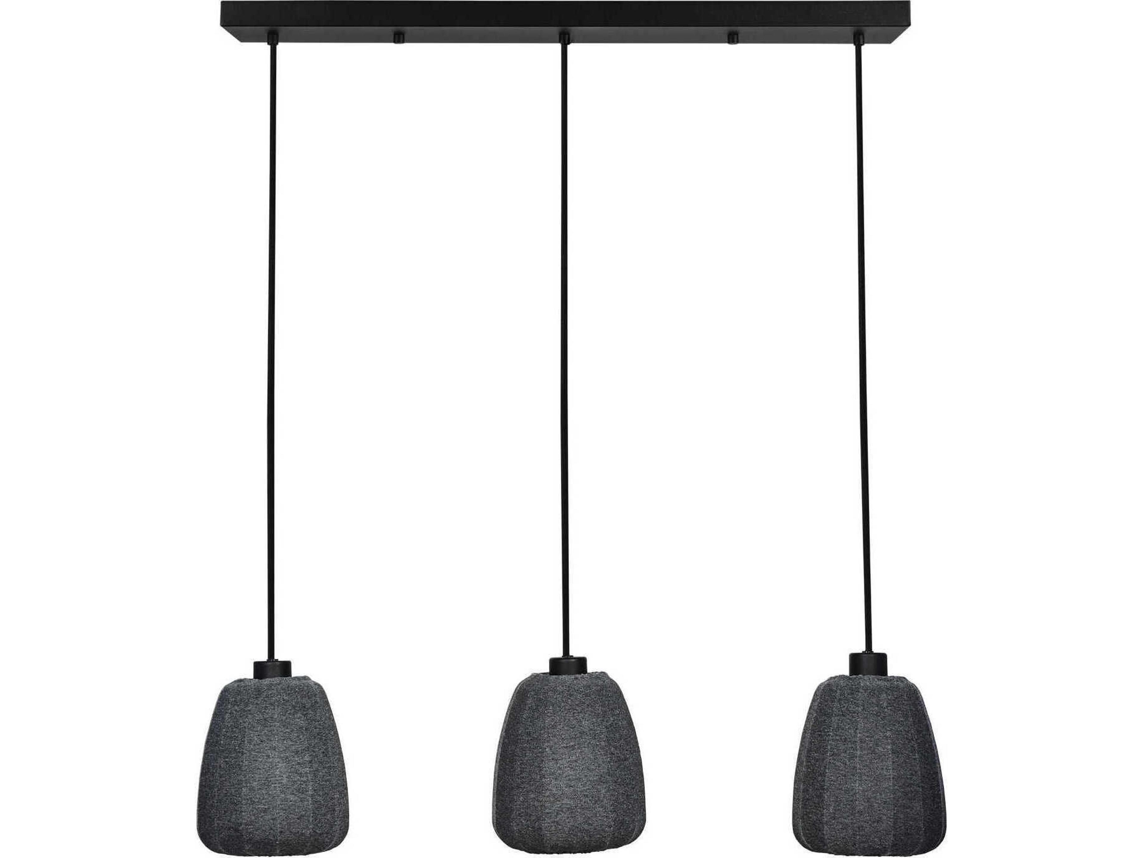 Eglo Barlaston 3-Light Black Island Pendant