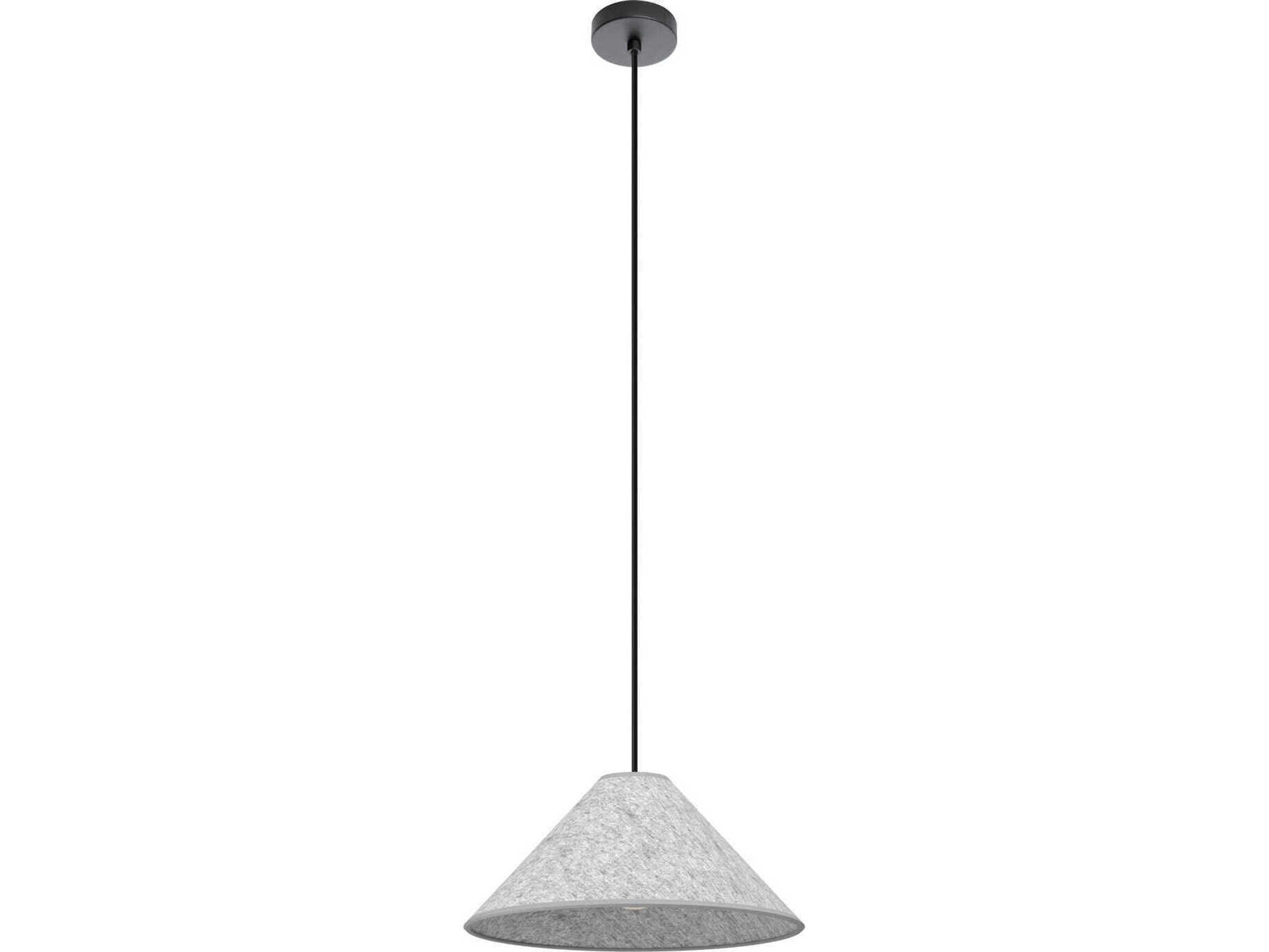 Eglo Alsager 1-Light Black Gray Pendant