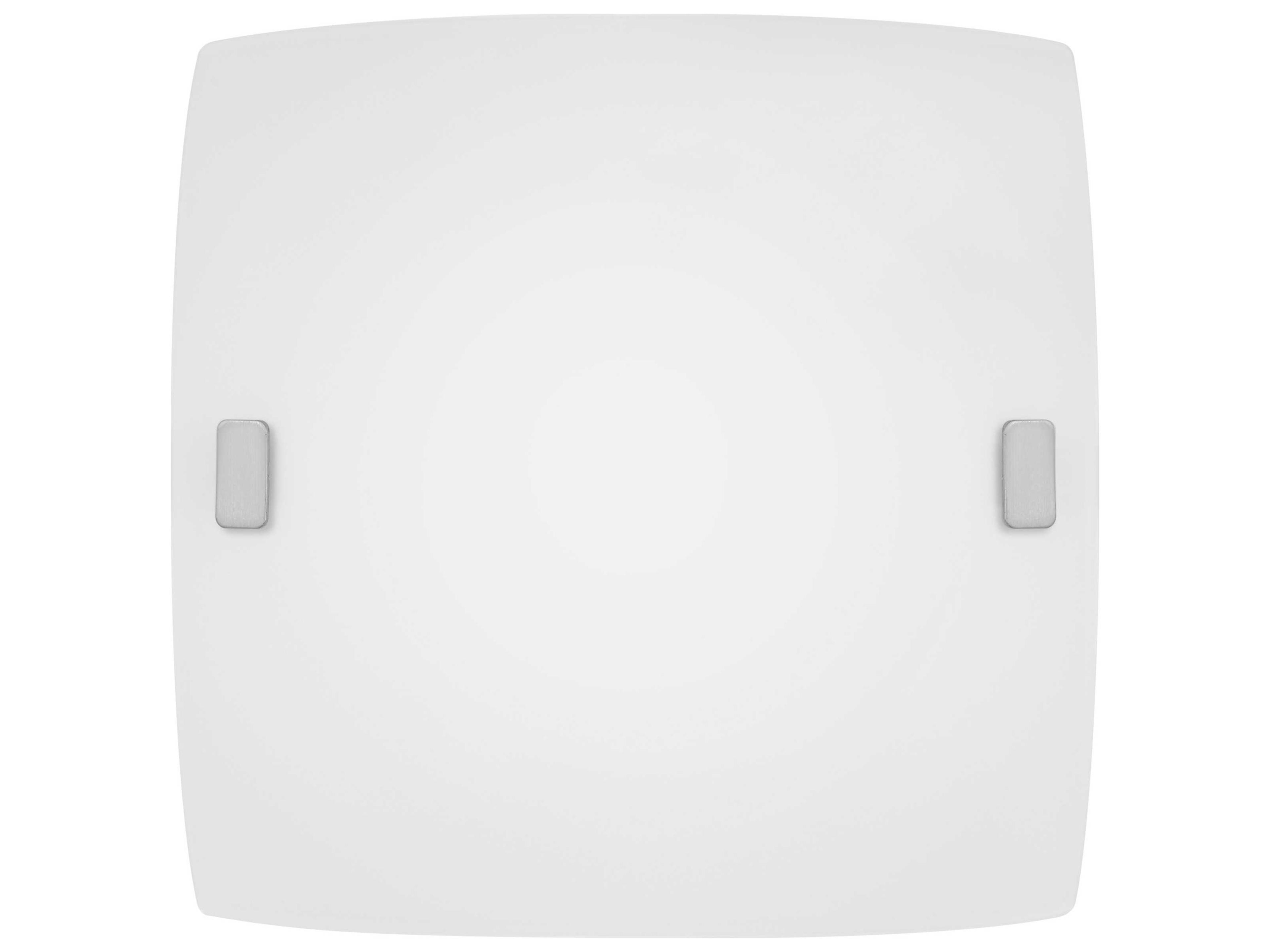 Borgo 1-Light Matte Nickel White Flush Mount
