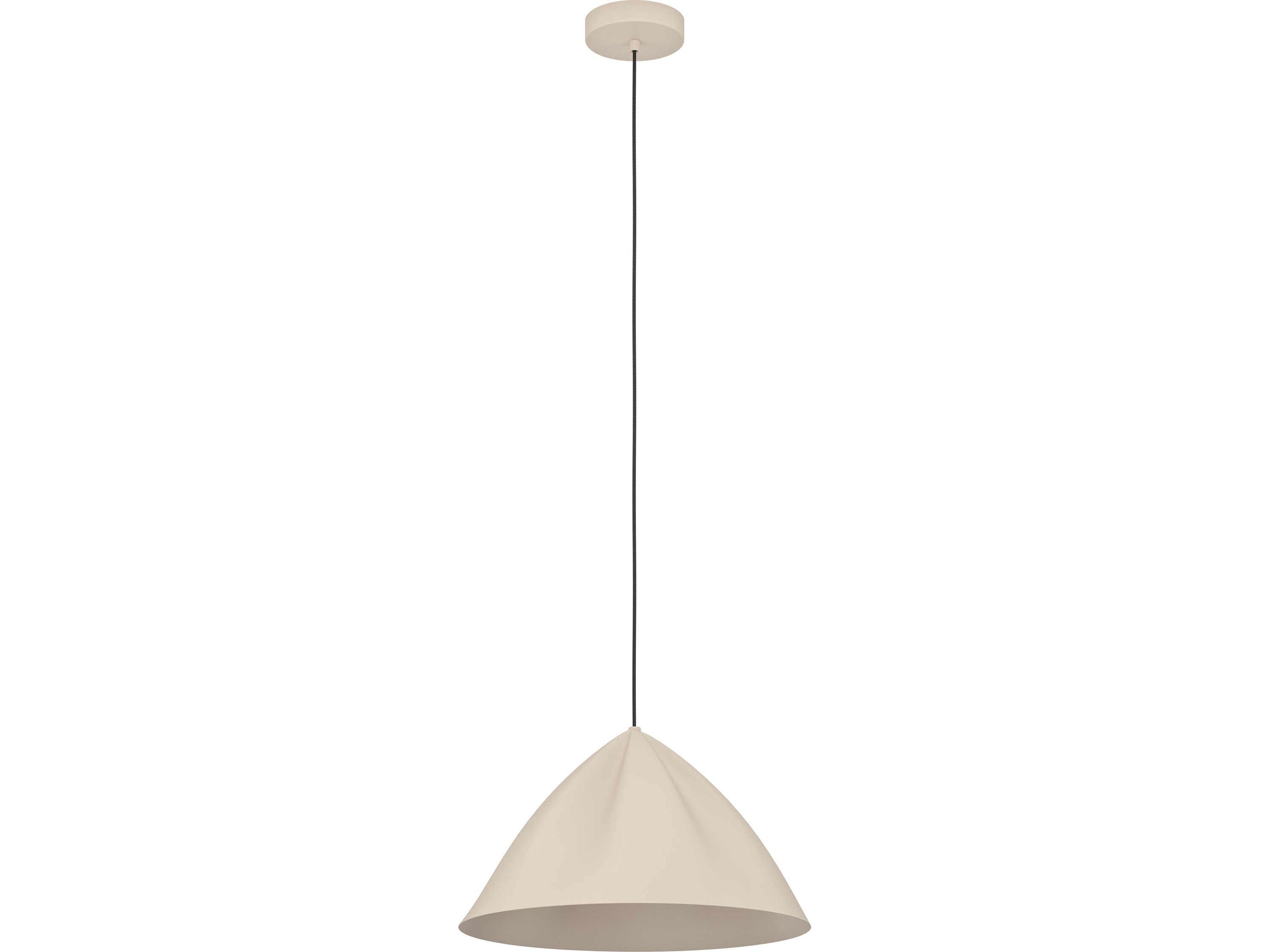 Eglo Podere 1-Light Light Sand Off White Pendant