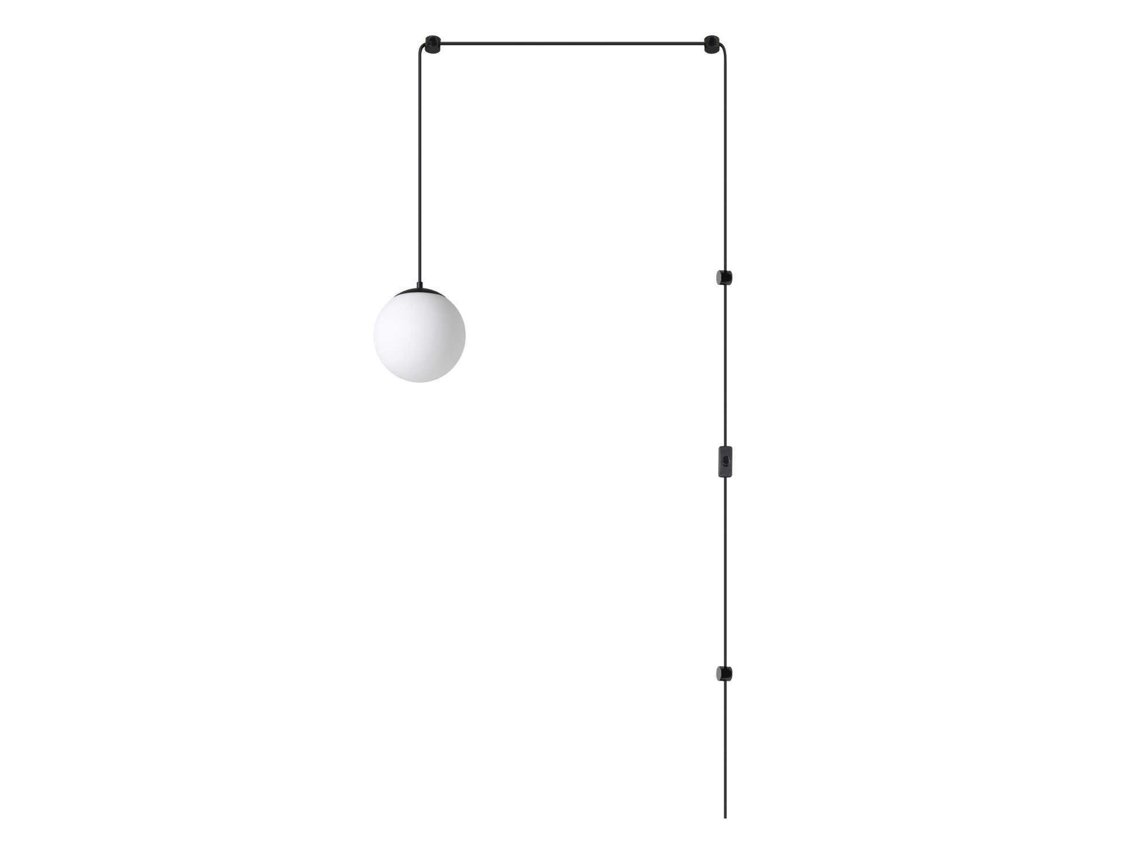 Rondo 1-Light Black Globe Mini Pendant