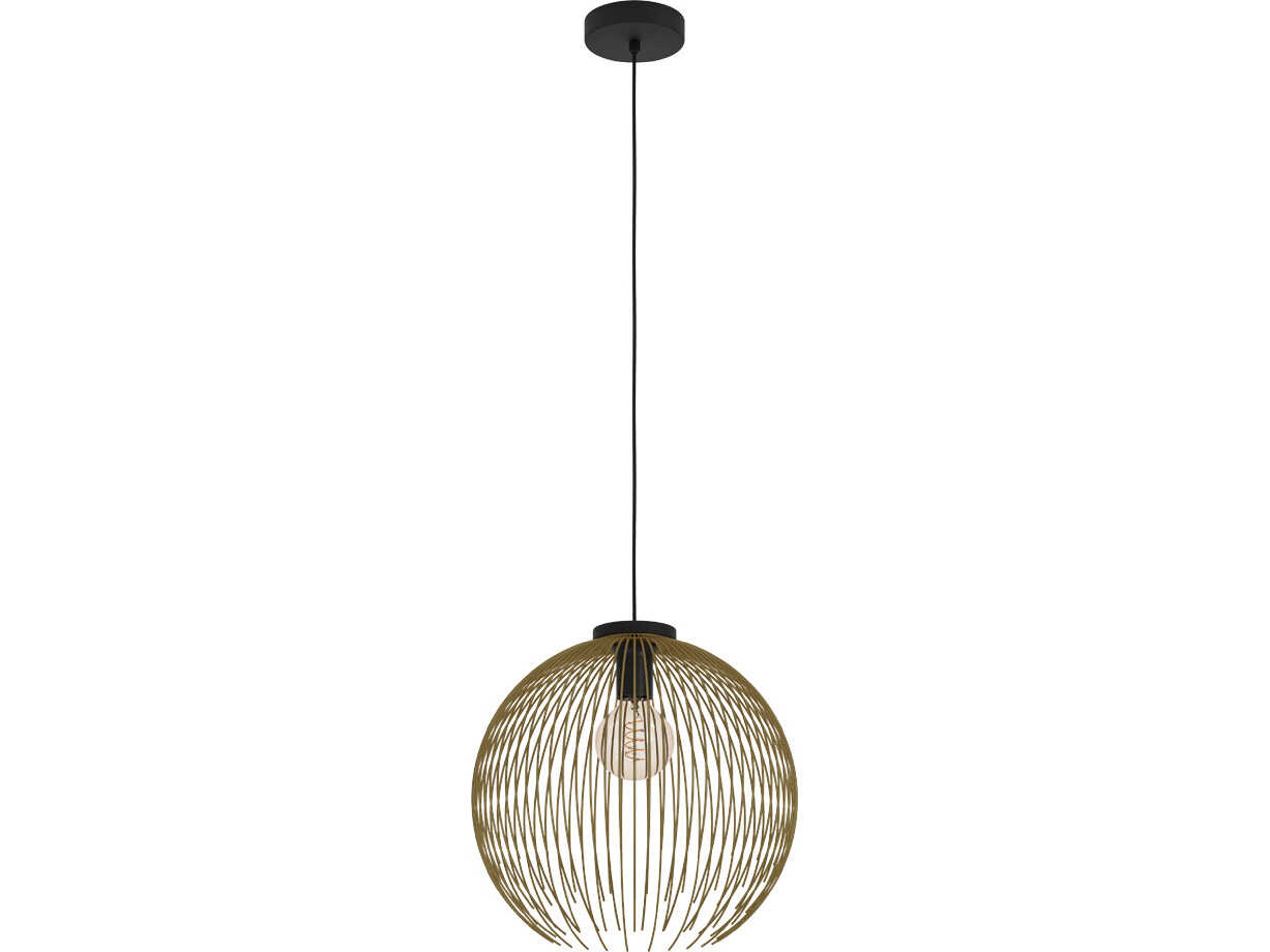 Eglo Venezuela 1-Light Black Gold Pendant
