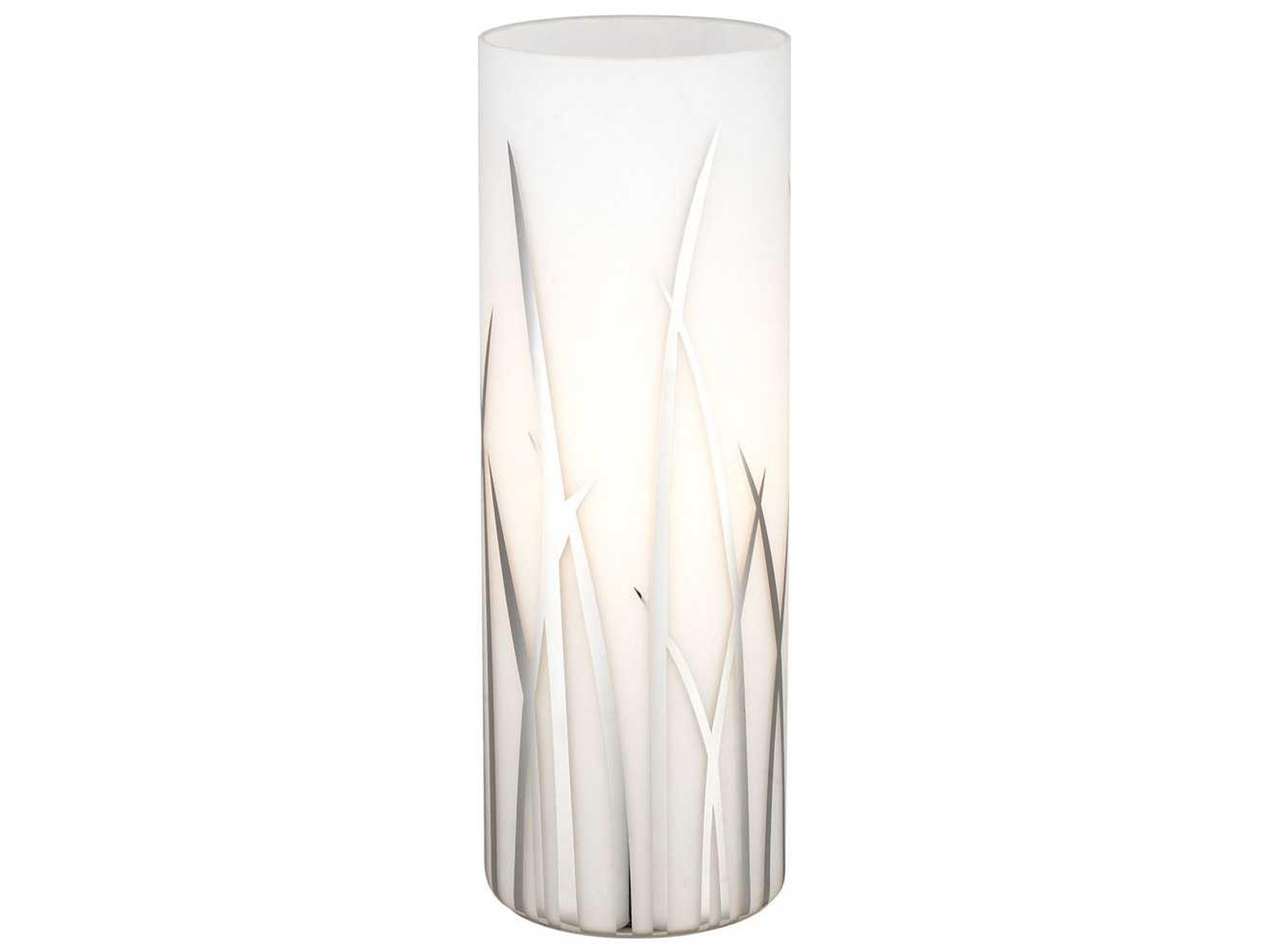 Eglo Rivato Chrome White Glass Table Lamp