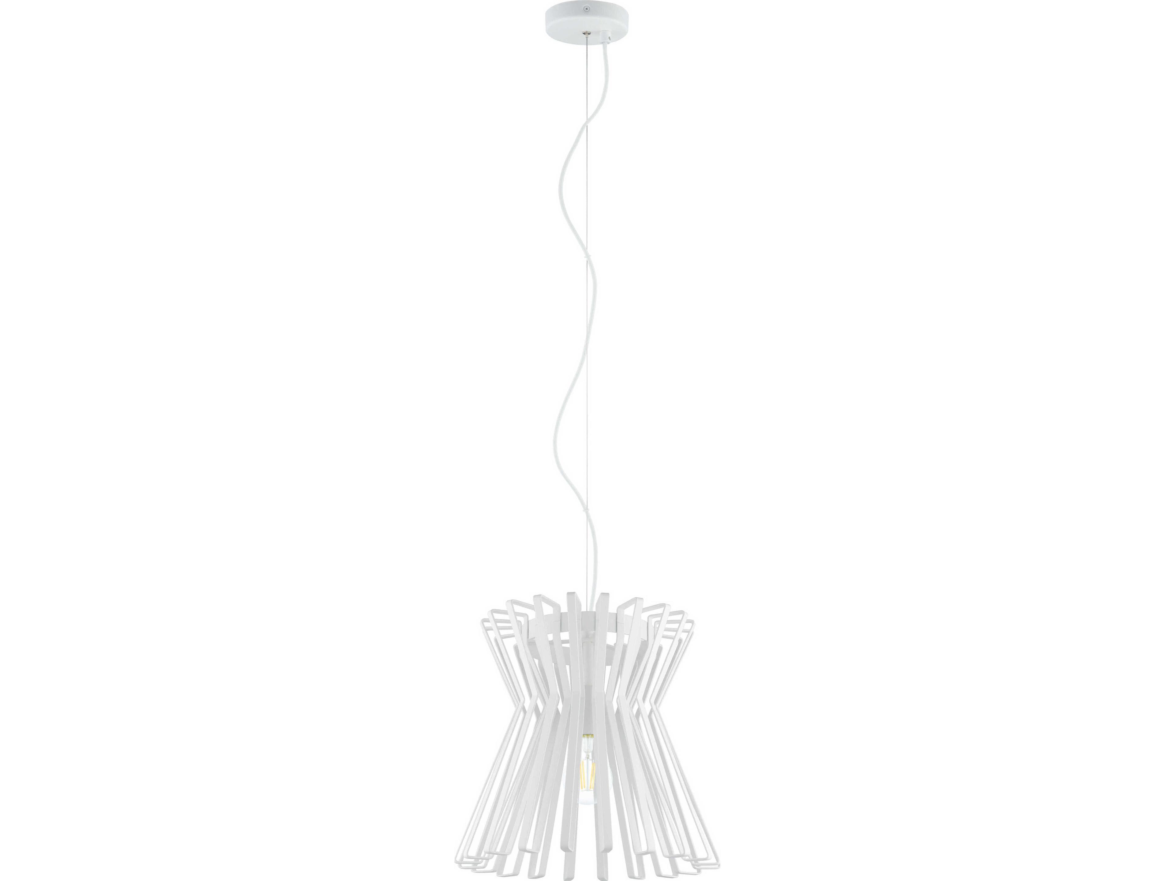Eglo Locubin 1-Light White Pendant