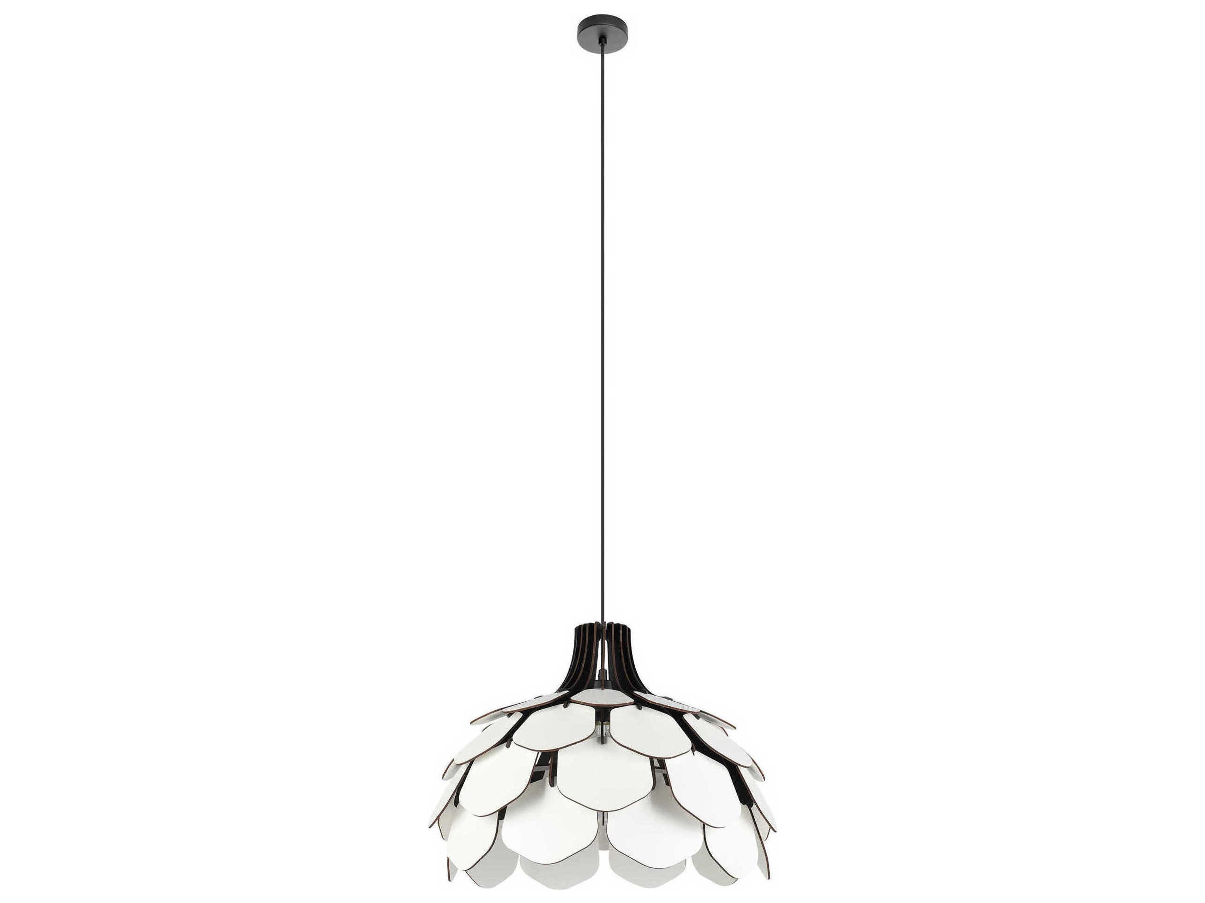 Eglo Morales 1-Light White Geometric Pendant