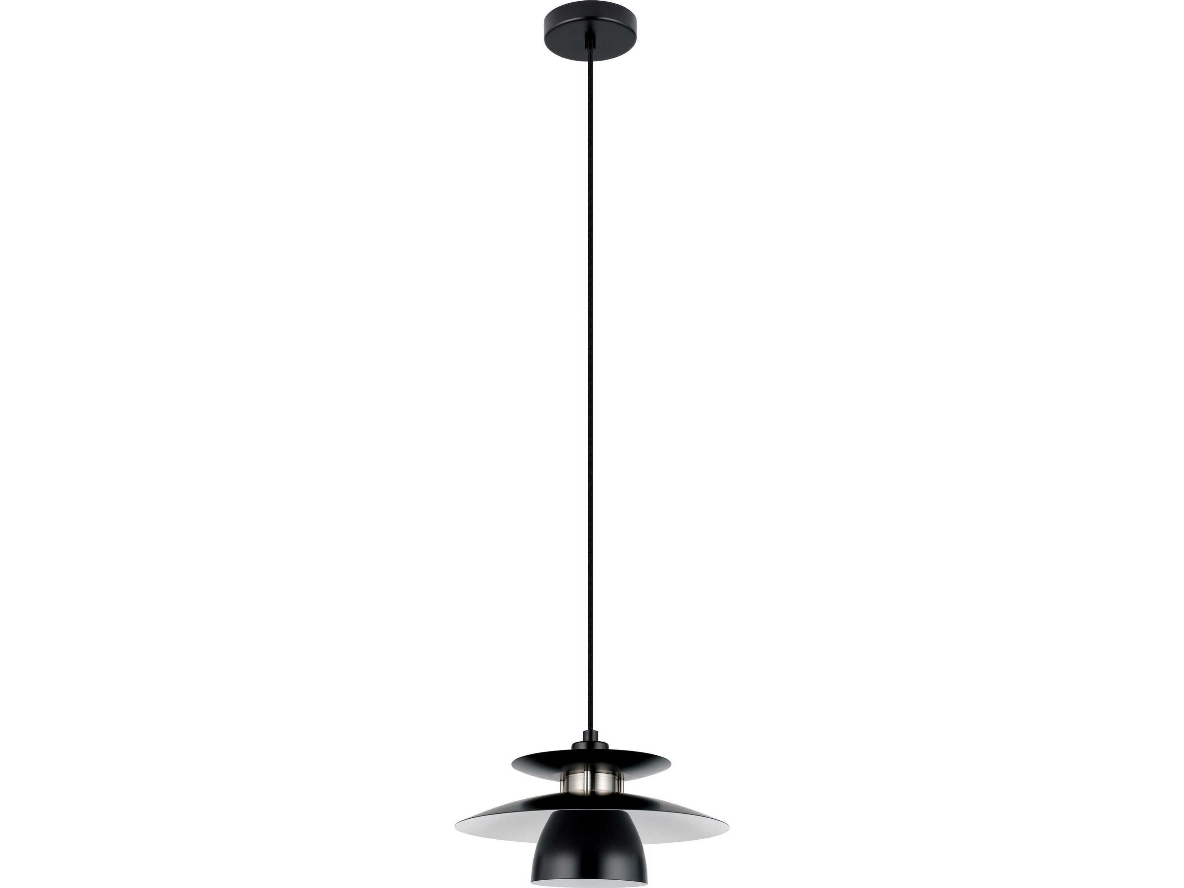 Eglo Brenda 1-Light Black Pendant