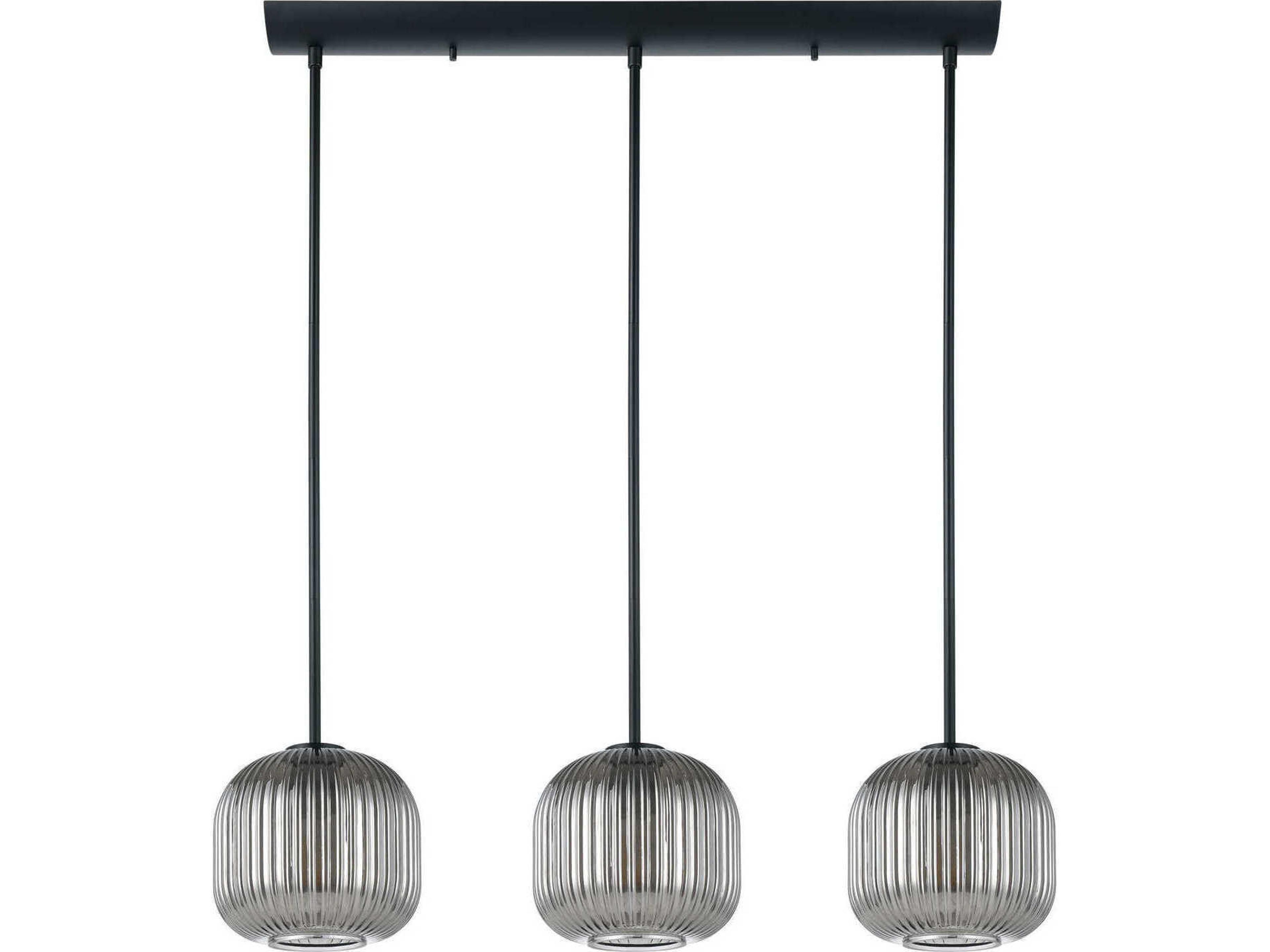 Eglo Mantunalle 3-Light Black Island Pendant