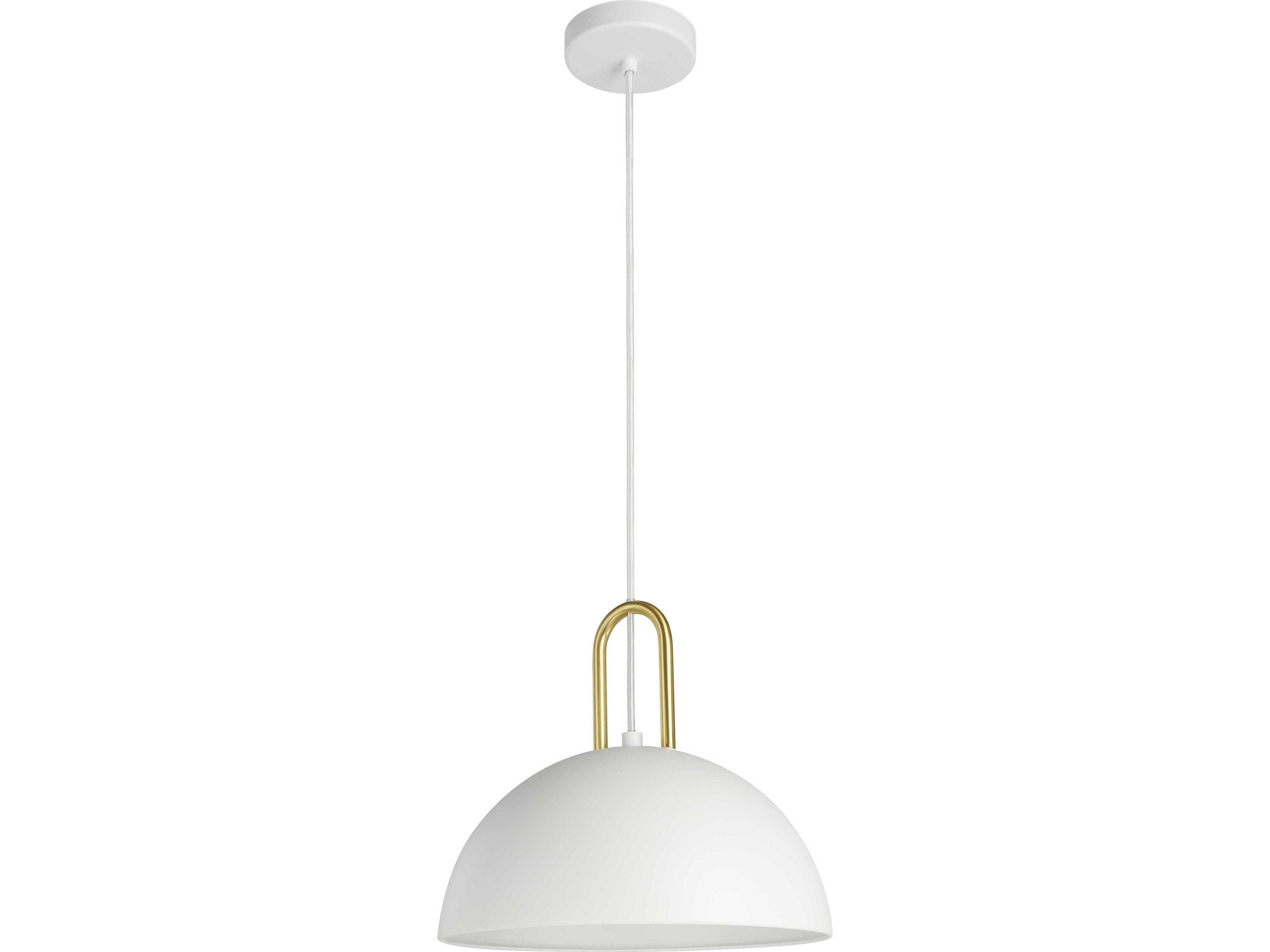 Eglo Calmanera 1-Light White Dome Pendant