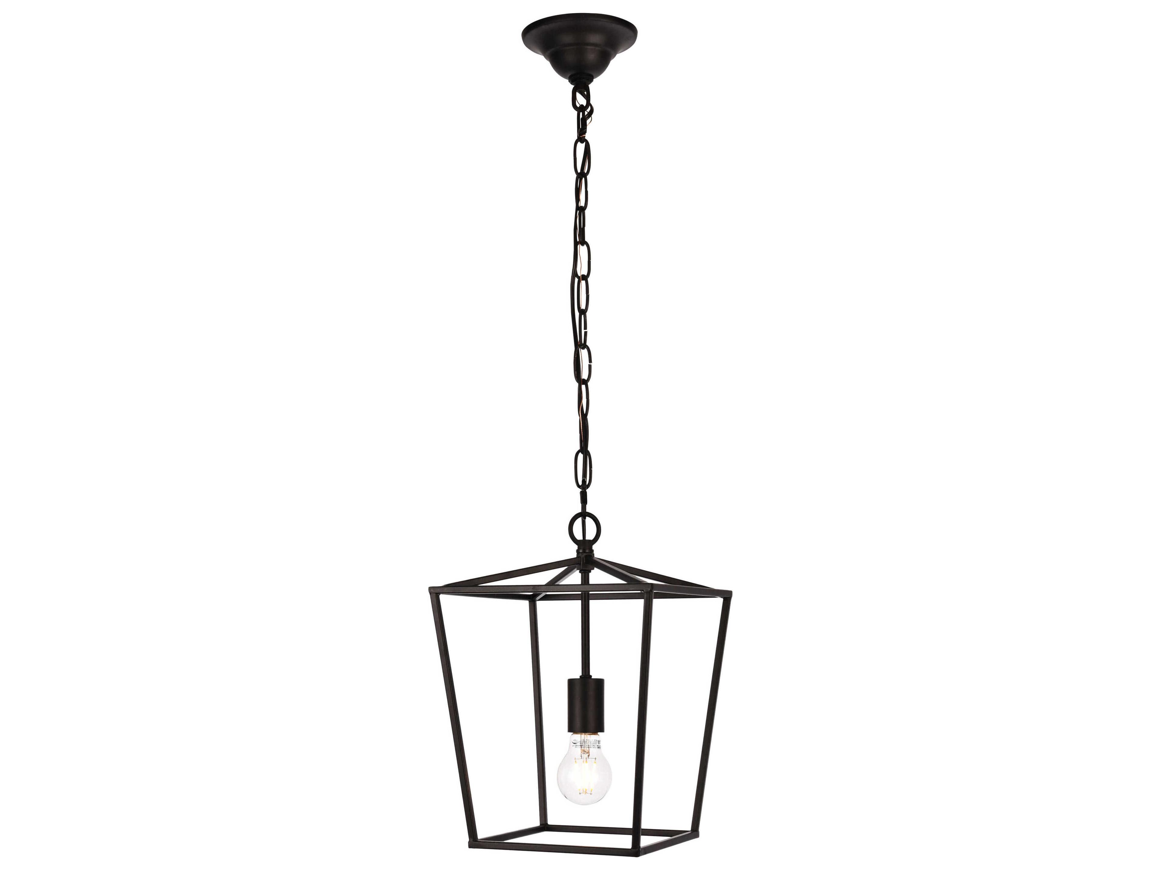 Elegant Lighting Maddox 1-Light Black Mini Pendant