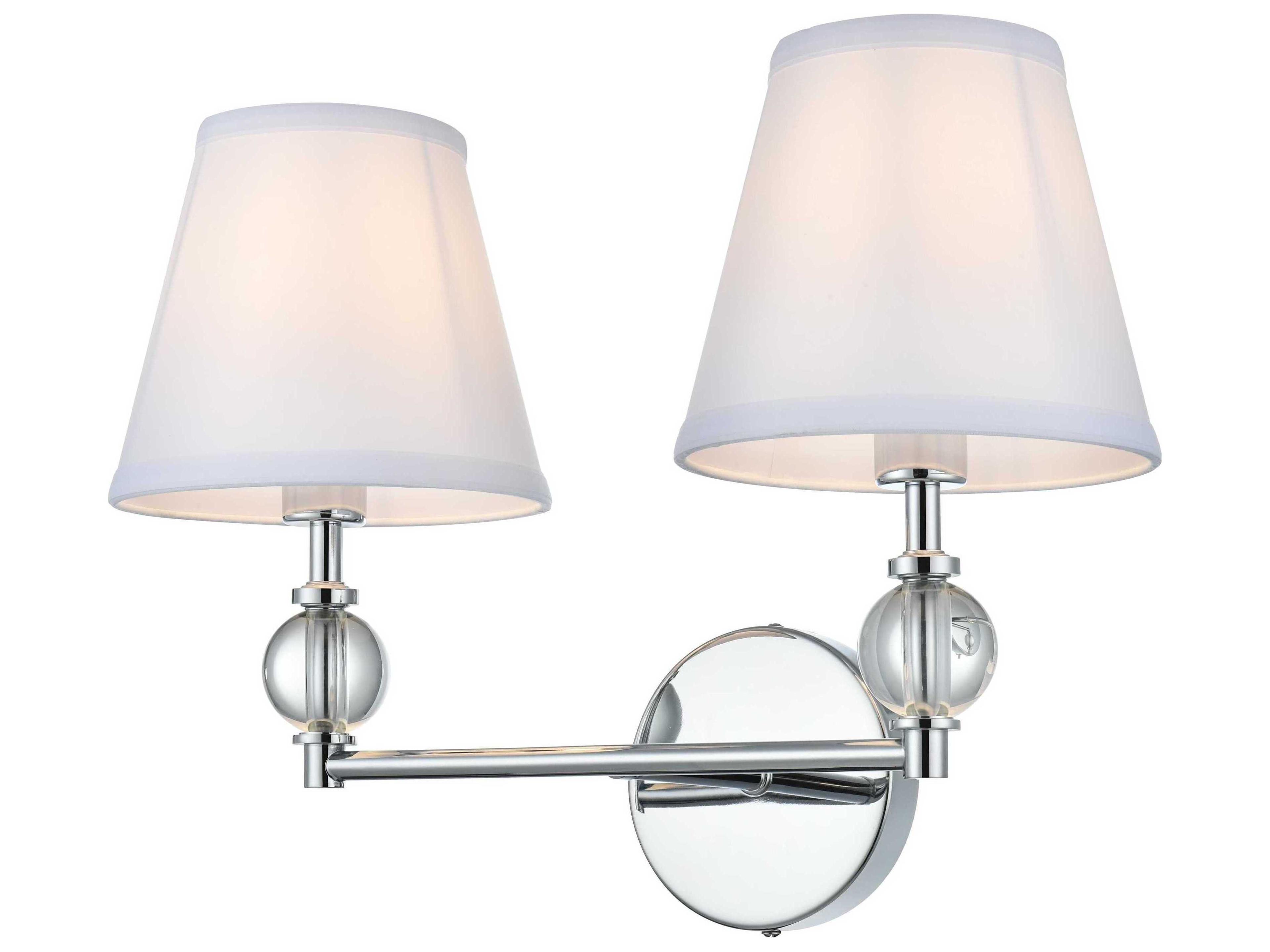 Elegant Lighting Bethany 2-Light Chrome Vanity Light