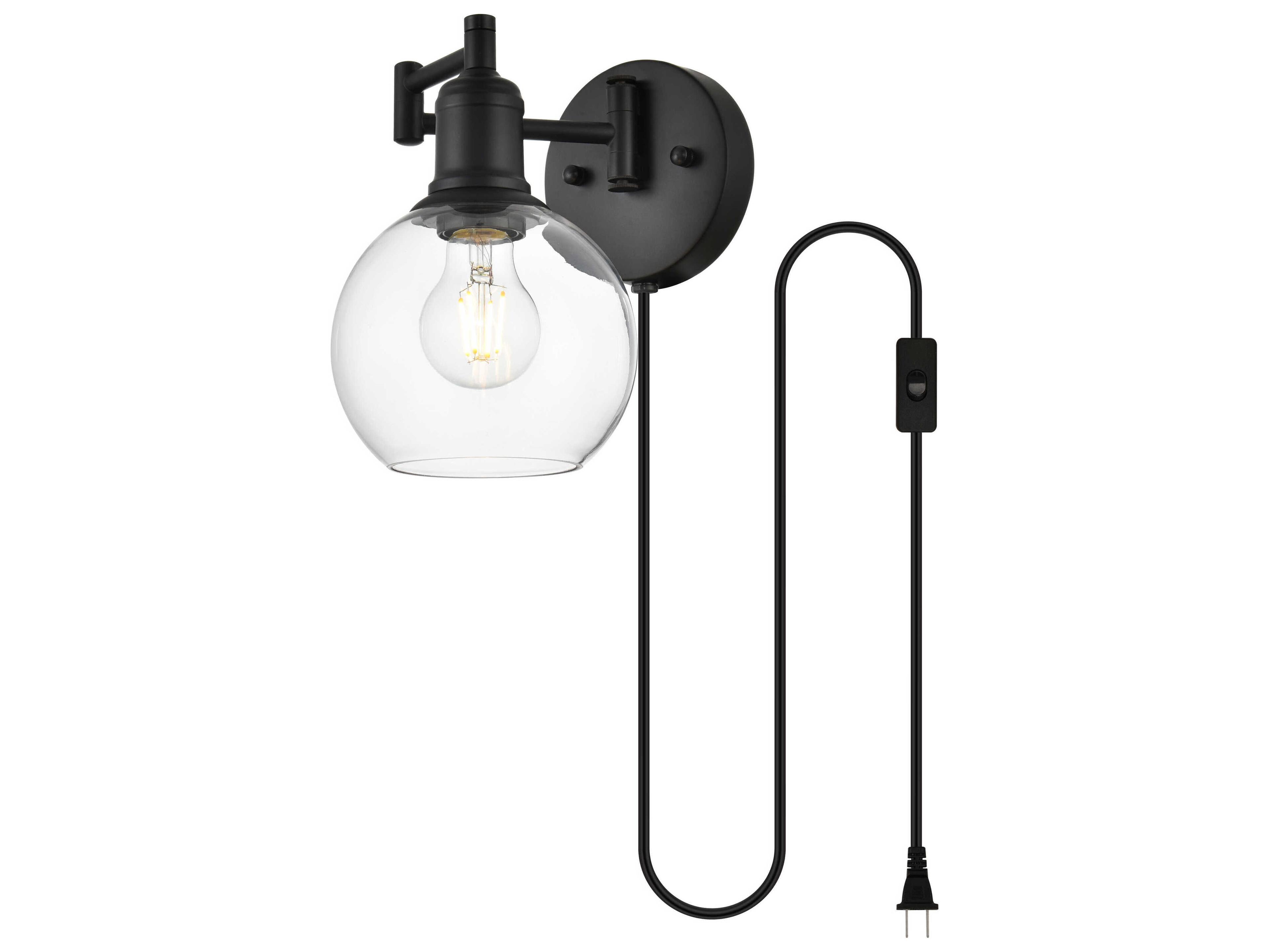 Elegant Lighting Caspian 1 - Light Swing Arm