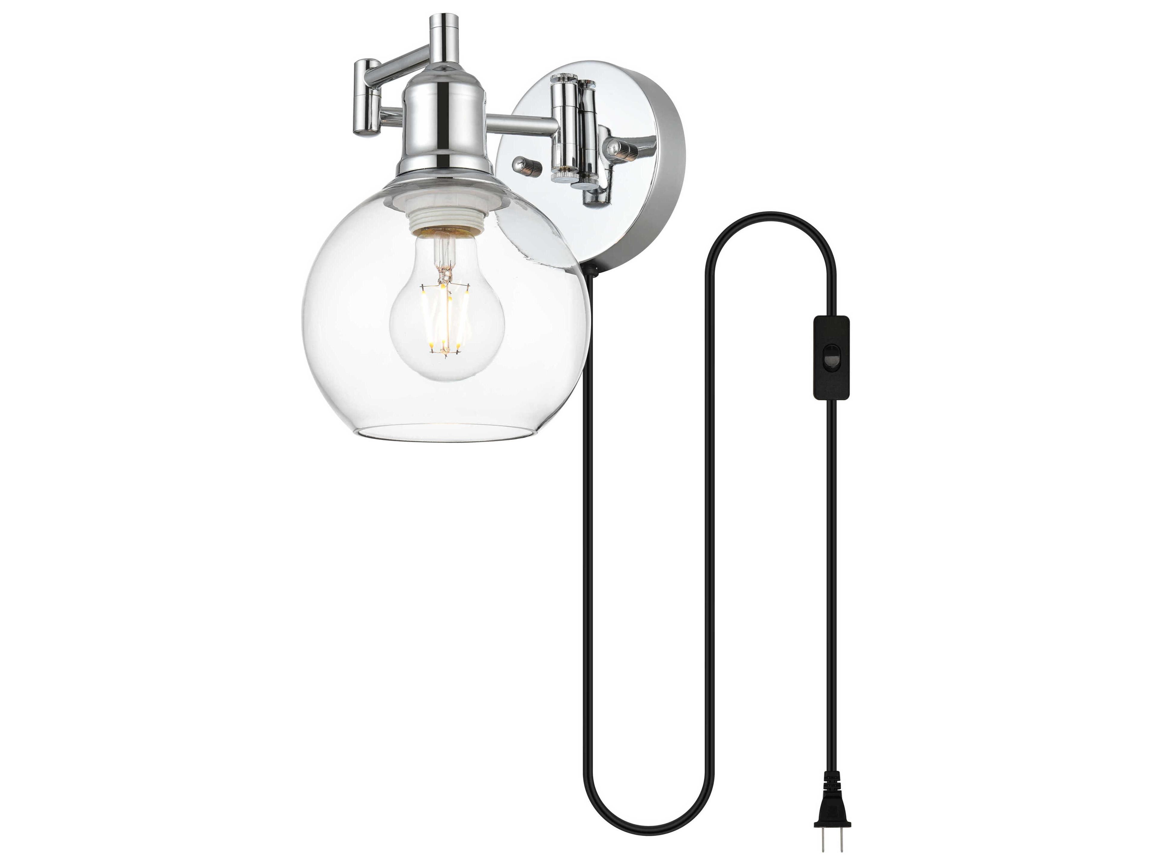 Elegant Lighting Caspian 1 - Light Swing Arm