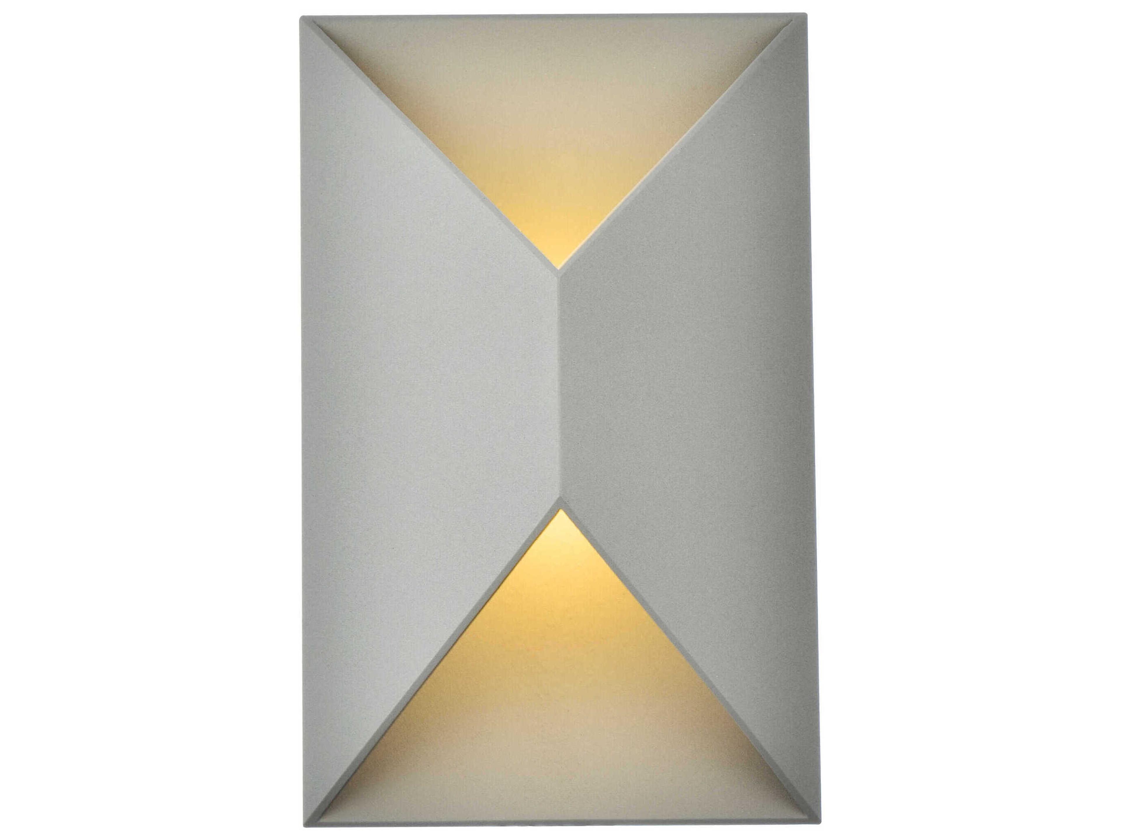 Elegant Lighting Raine Glass LED Outdoor Wall Light