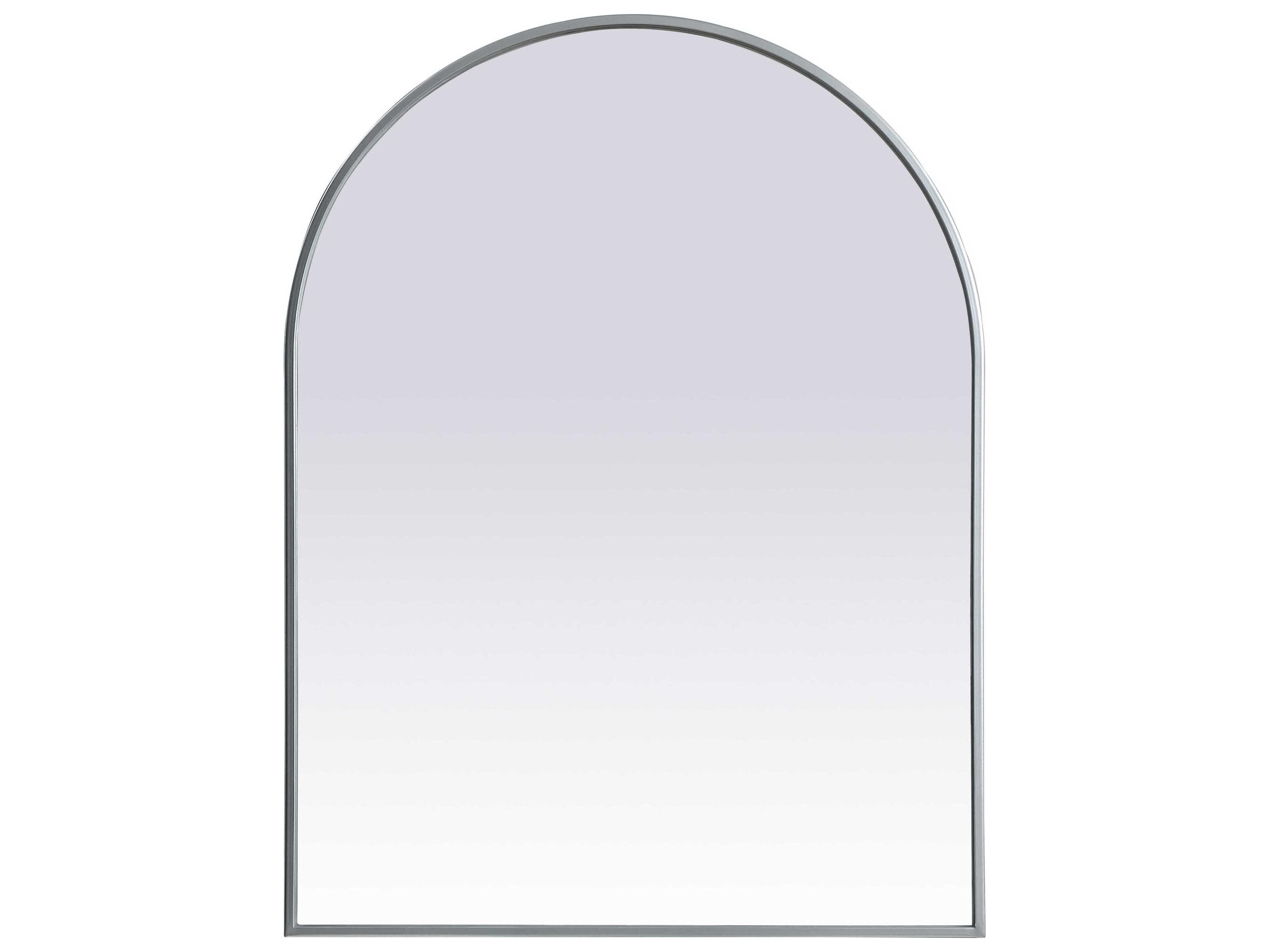 Elegant Lighting Ayra Silver Arch Wall Mirror