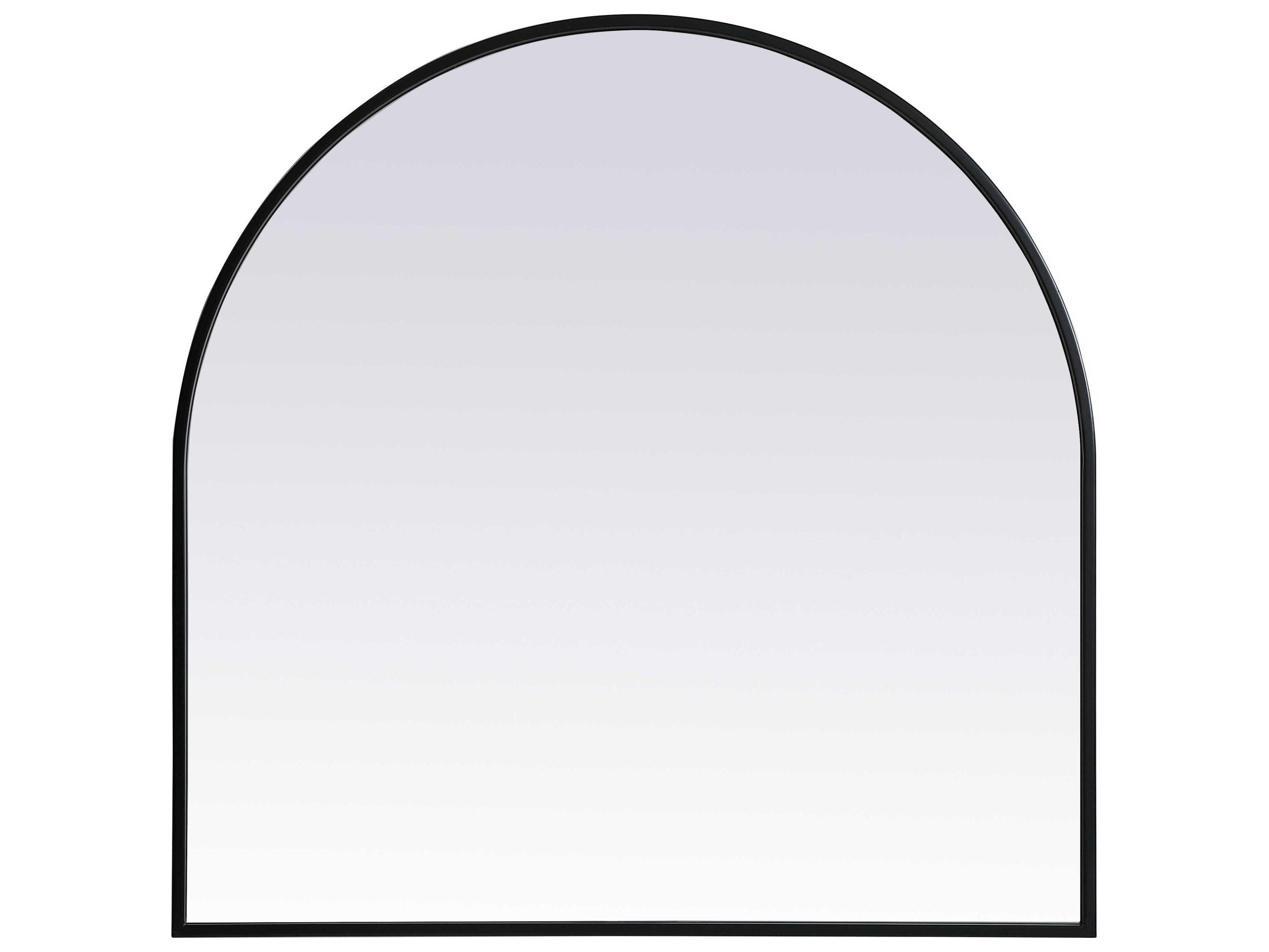 Elegant Lighting Ayra Black Arch Wall Mirror