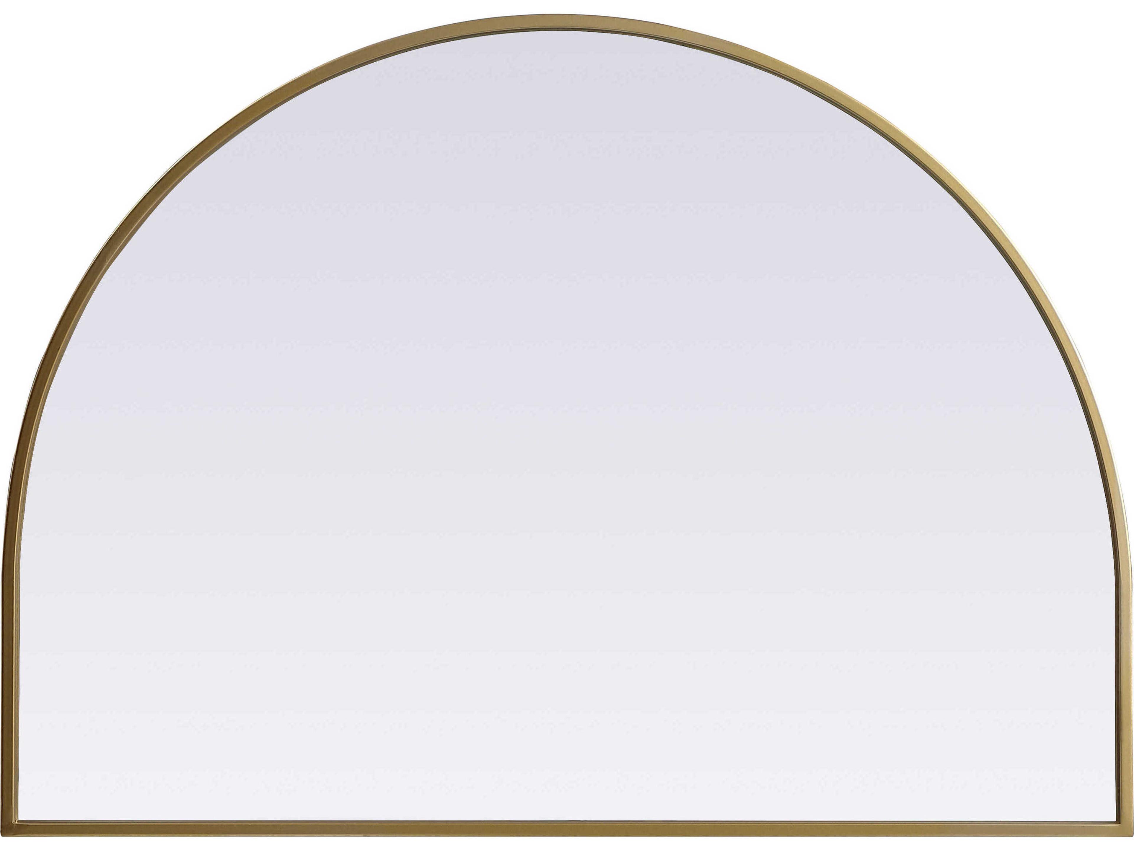 Elegant Lighting Ayra Brass Arch Wall Mirror
