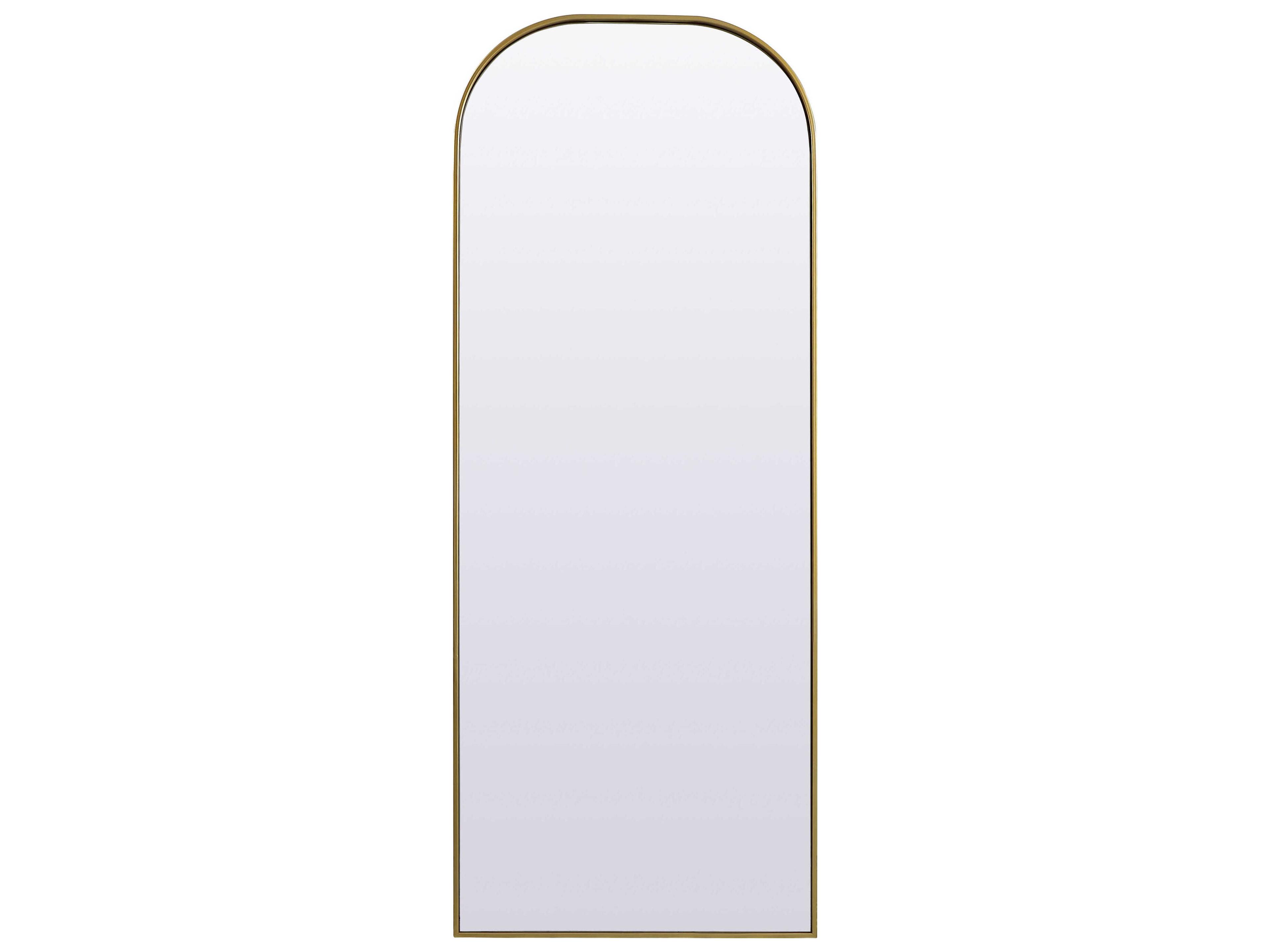 Elegant Lighting Blaire Brass Arch Floor Mirror