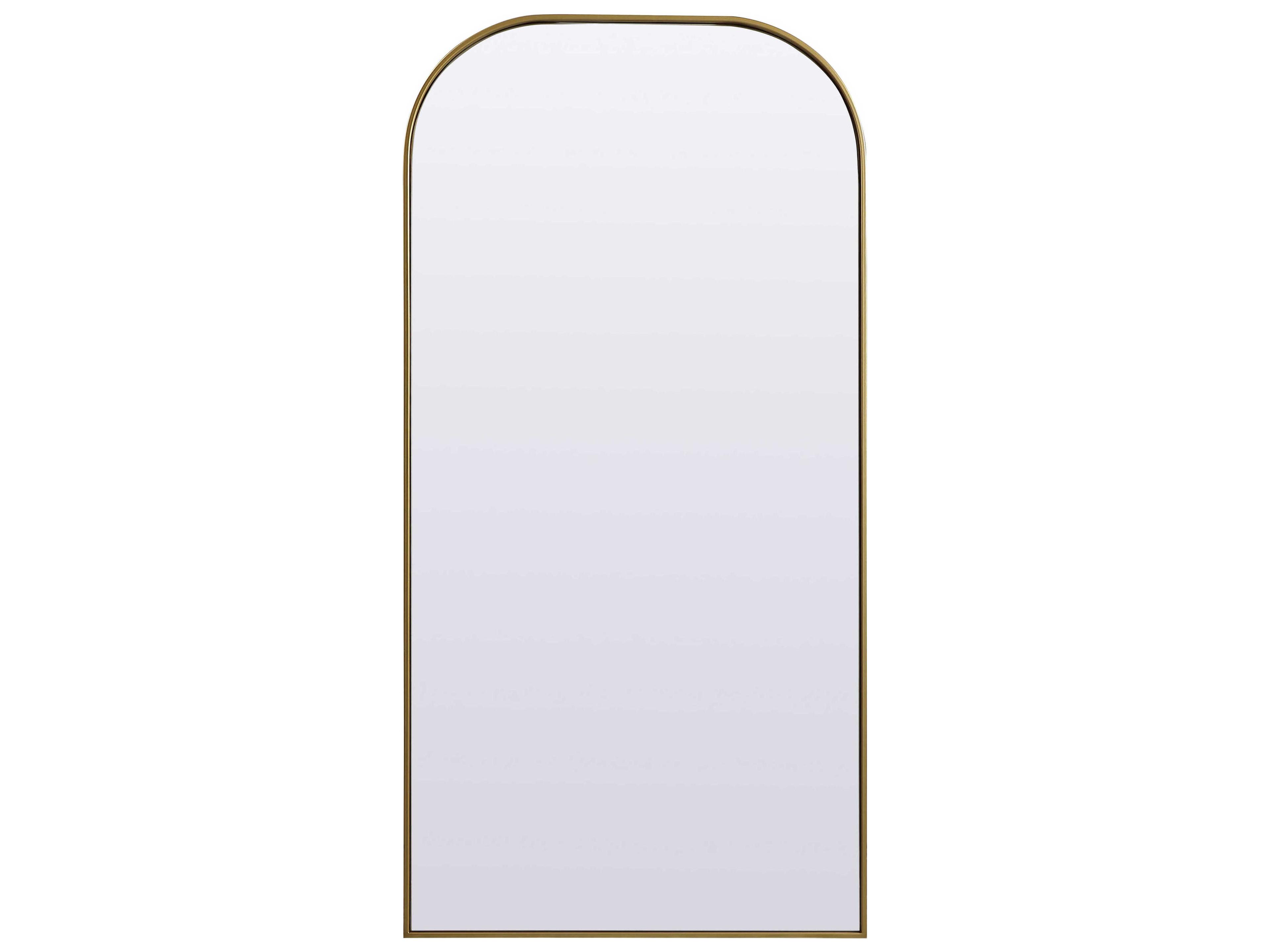 Elegant Lighting Blaire Brass Arch Floor Mirror