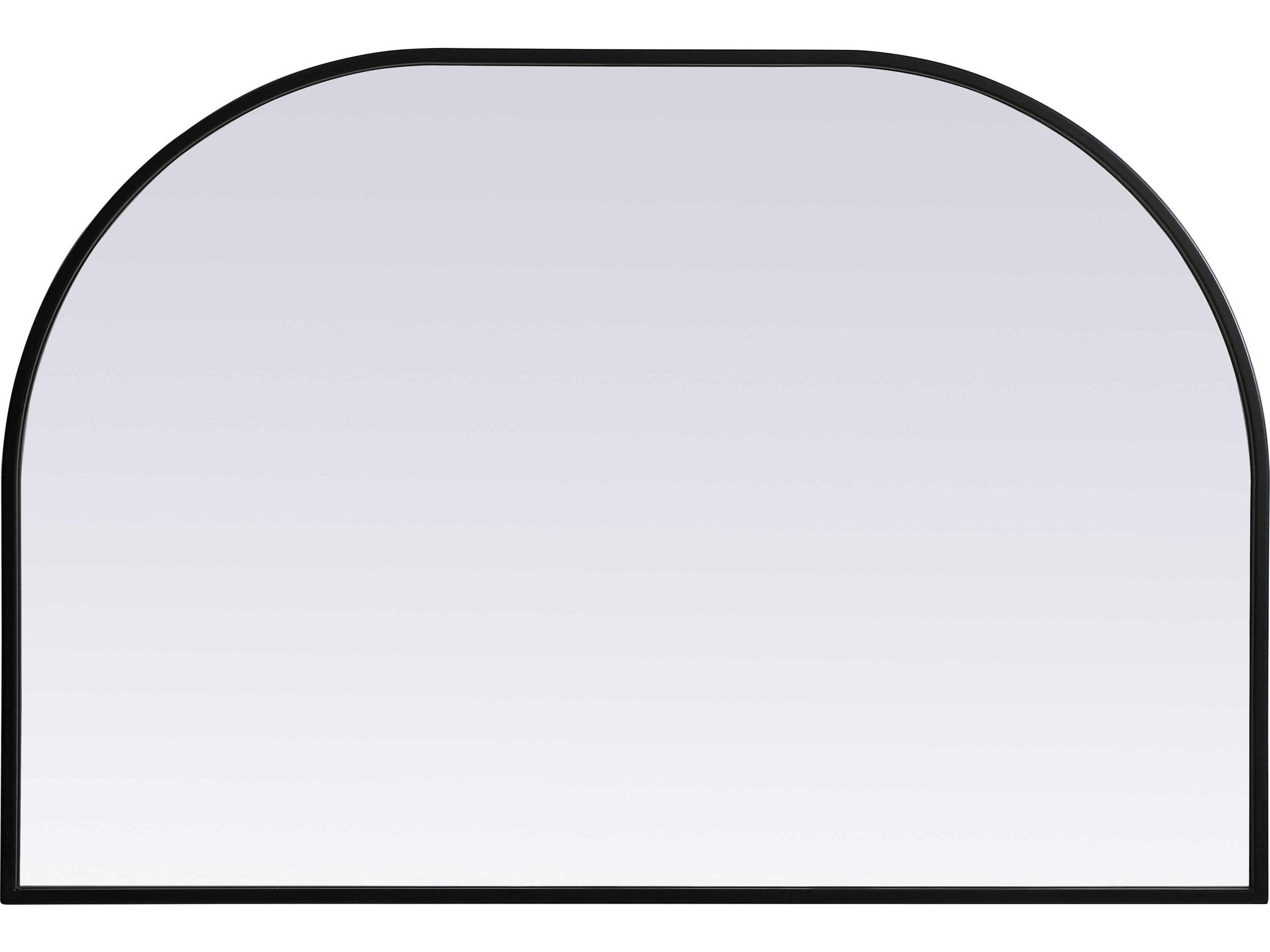 Elegant Lighting Blaire Black Arch Wall Mirror