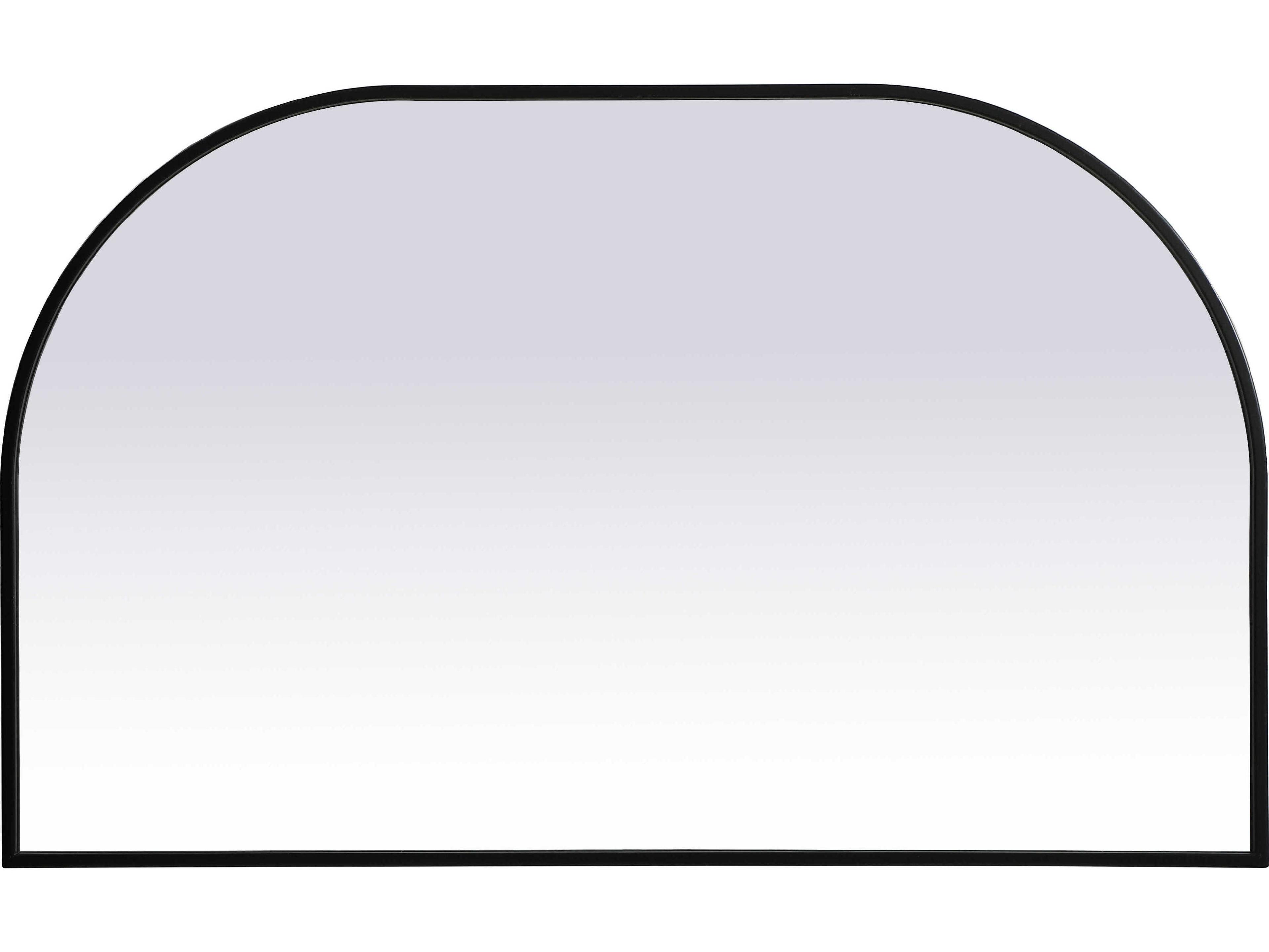 Elegant Lighting Blaire Black Arch Wall Mirror
