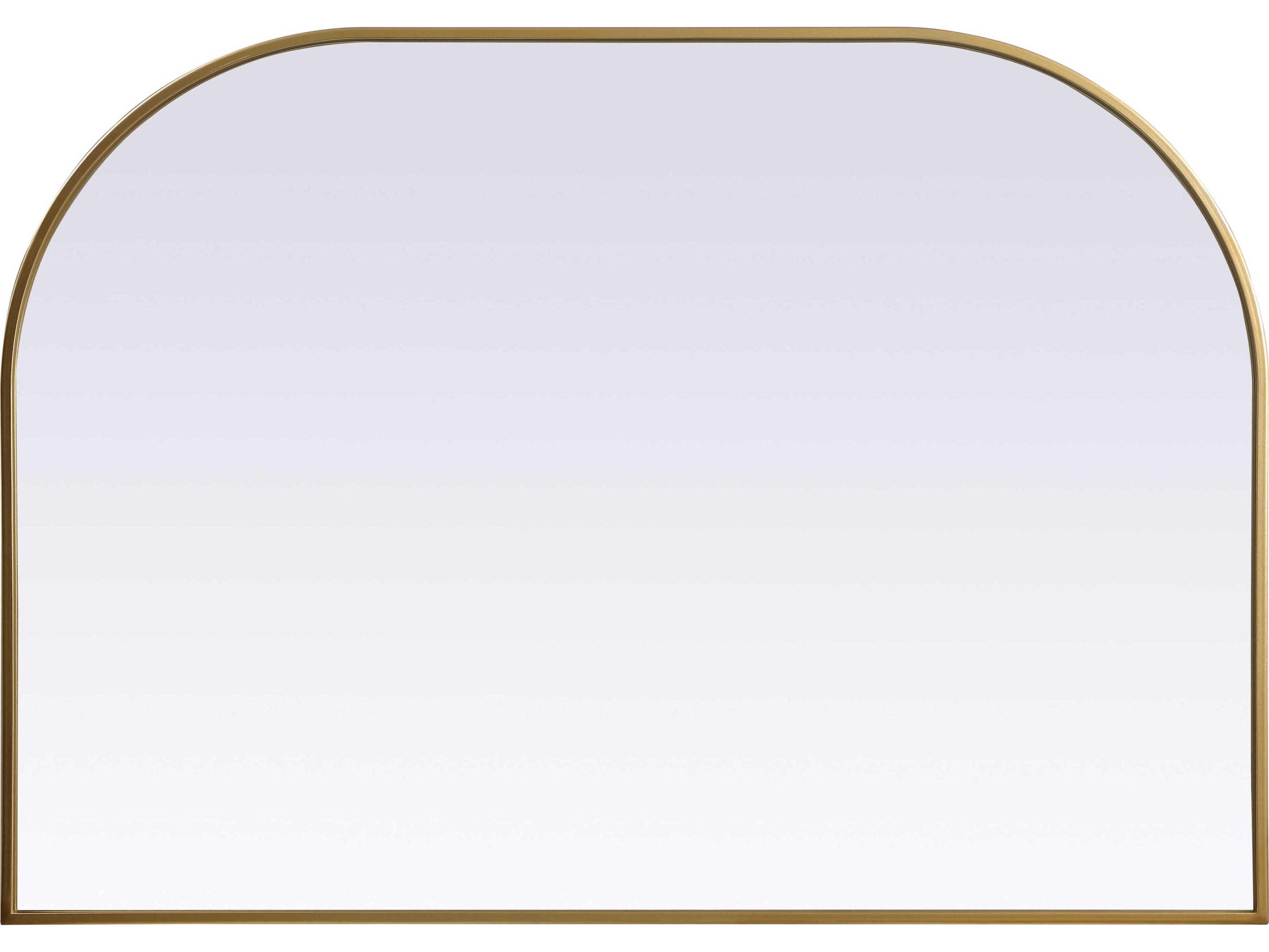 Elegant Lighting Blaire Brass Arch Wall Mirror