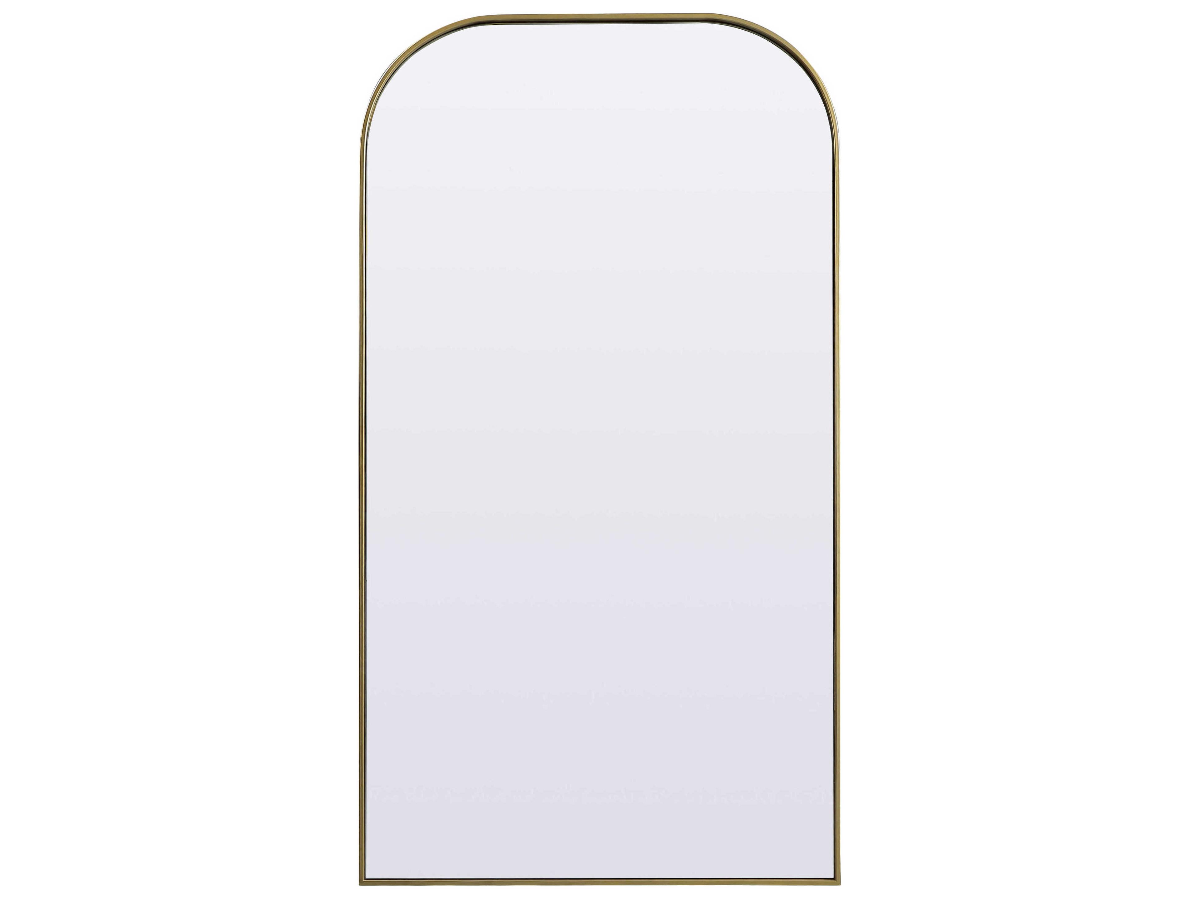 Elegant Lighting Blaire Brass Arch Floor Mirror