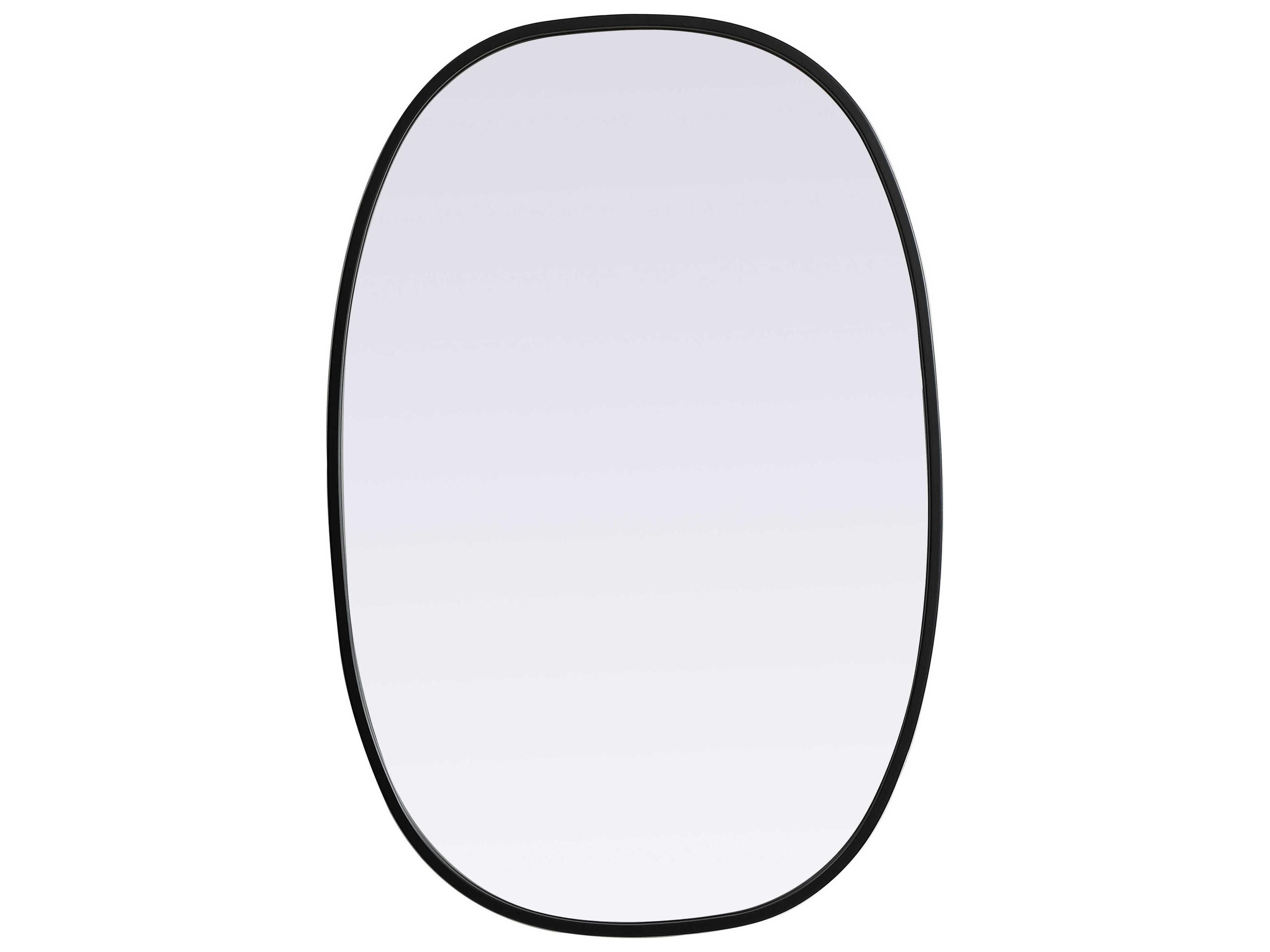 Brynn Black Oval Wall Mirror
