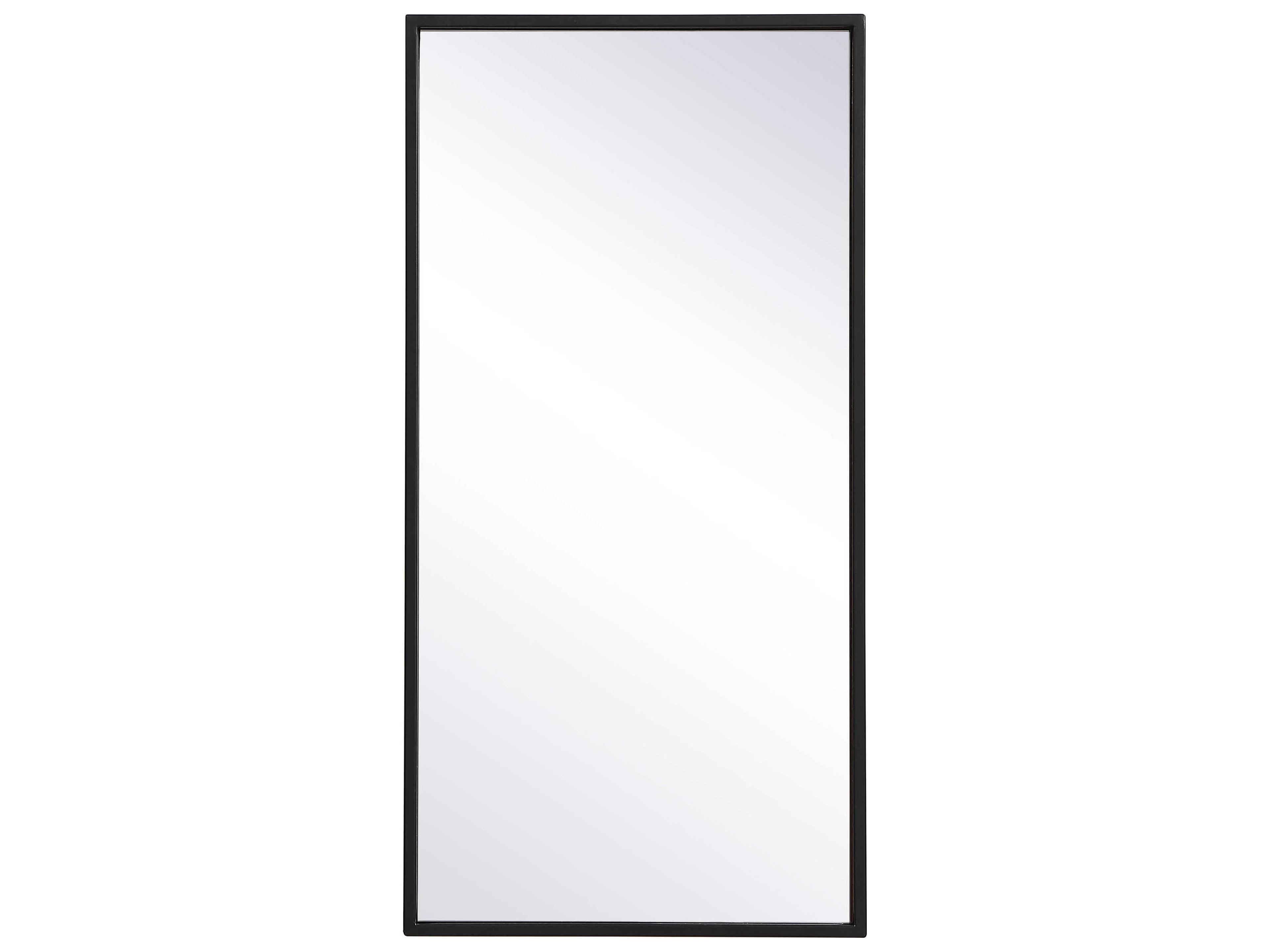 Elegant Lighting Eternity Black Rectangular Wall Mirror