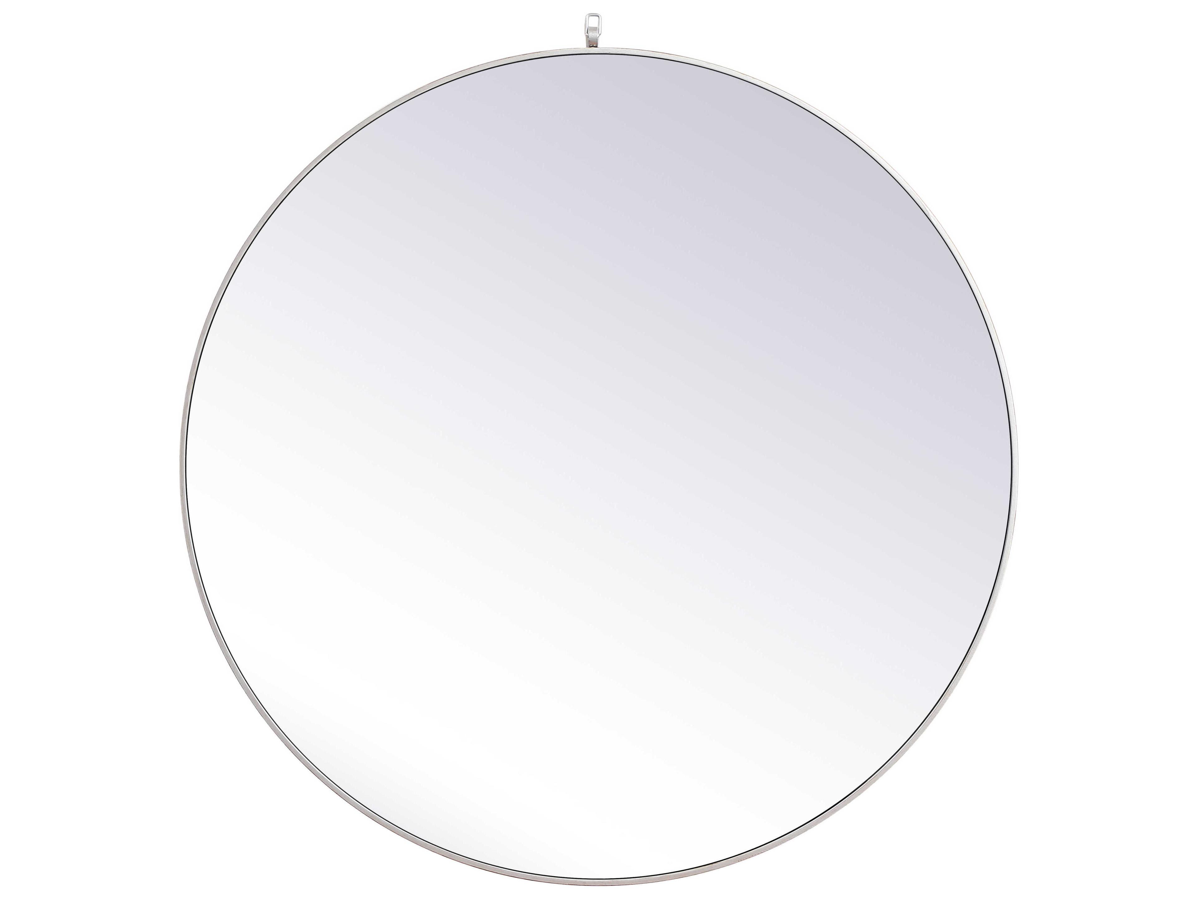 Elegant Lighting Eternity Silver Round Wall Mirror