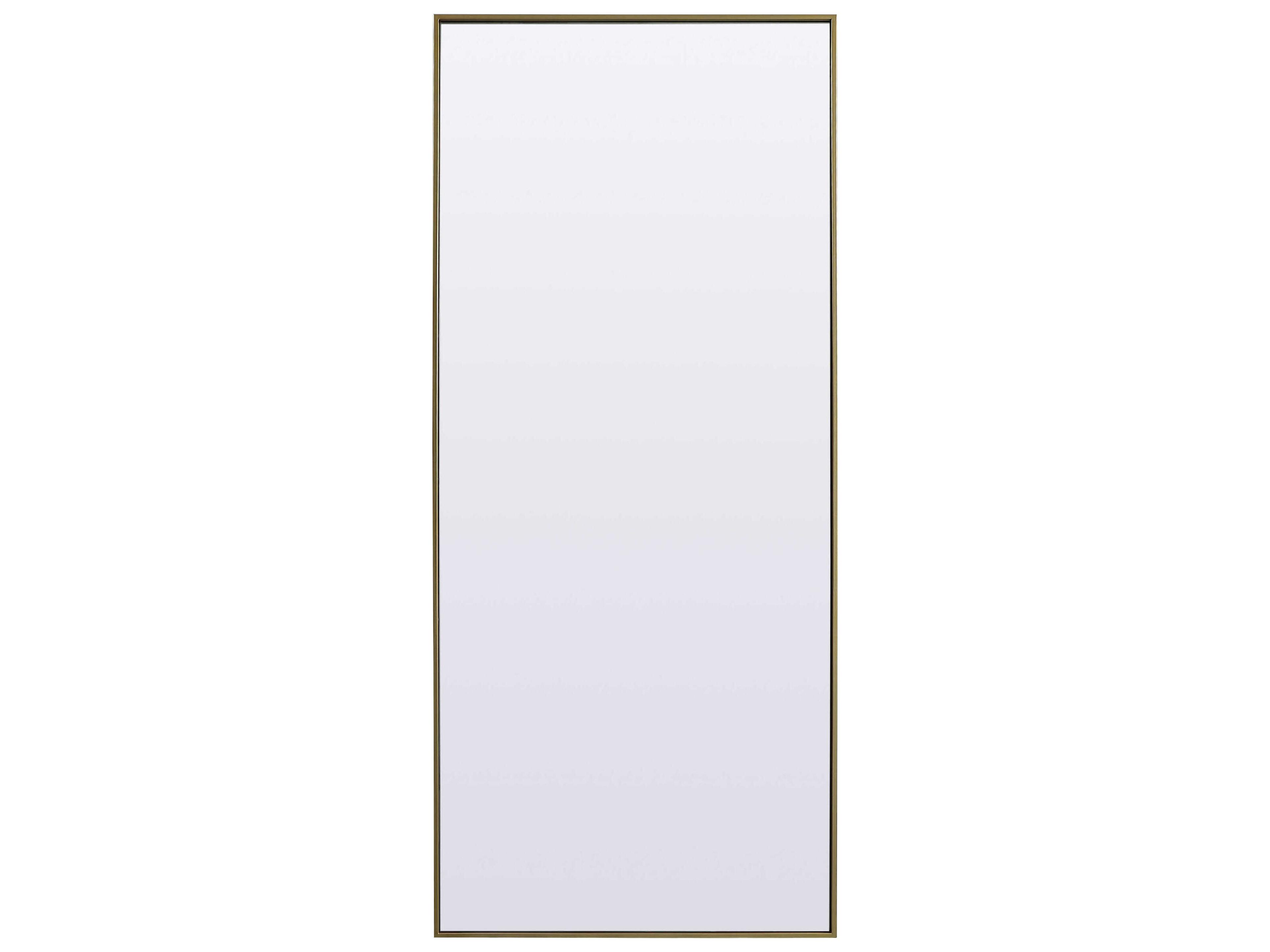 Elegant Lighting Eternity Brass Rectangular Floor Mirror