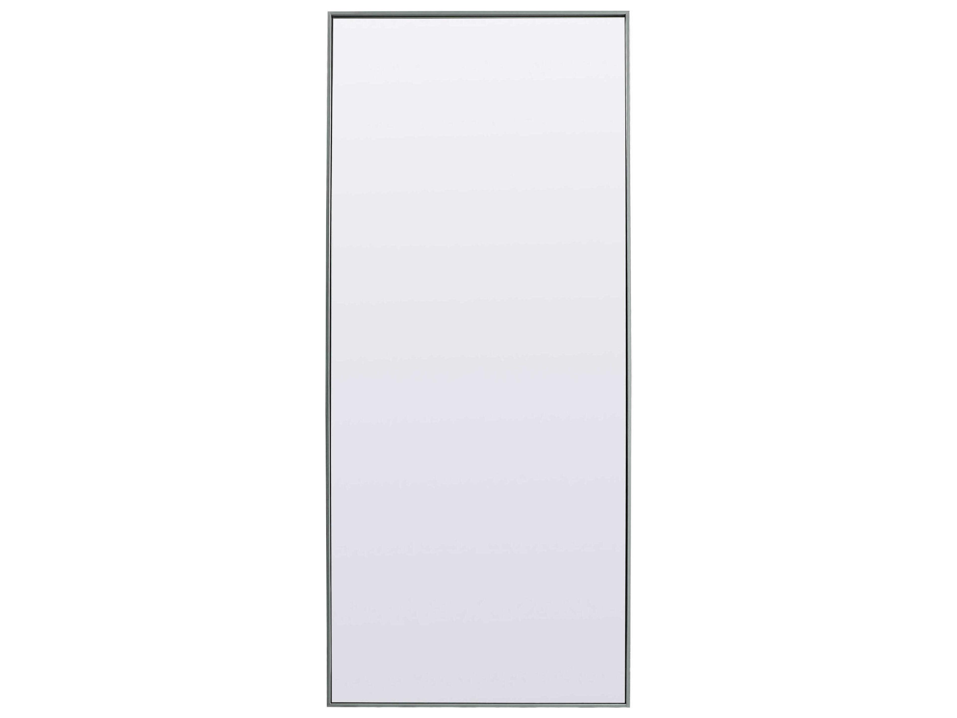 Elegant Lighting Eternity Silver Rectangular Floor Mirror