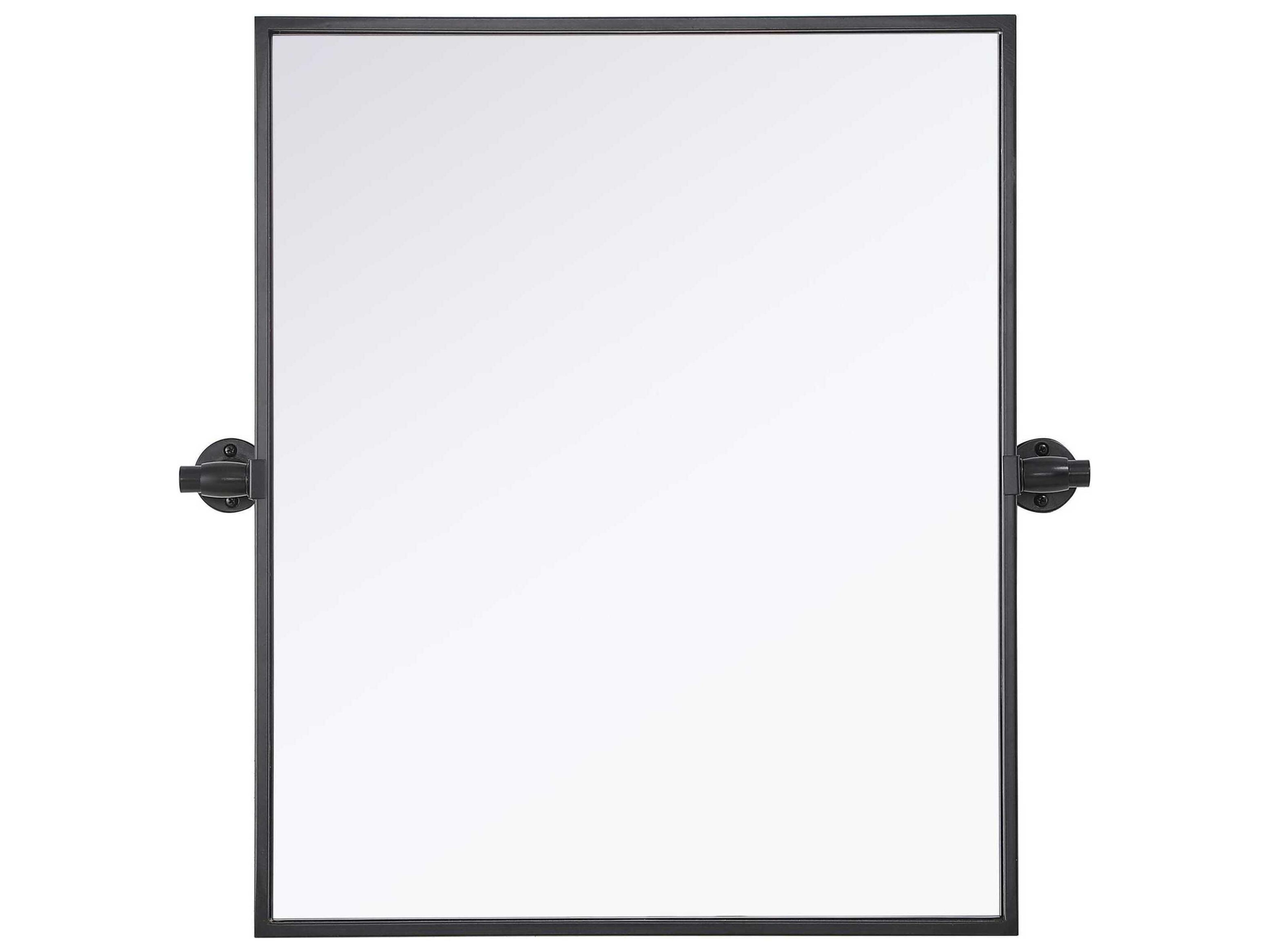Elegant Lighting Amoura Black Rectangular Wall Mirror