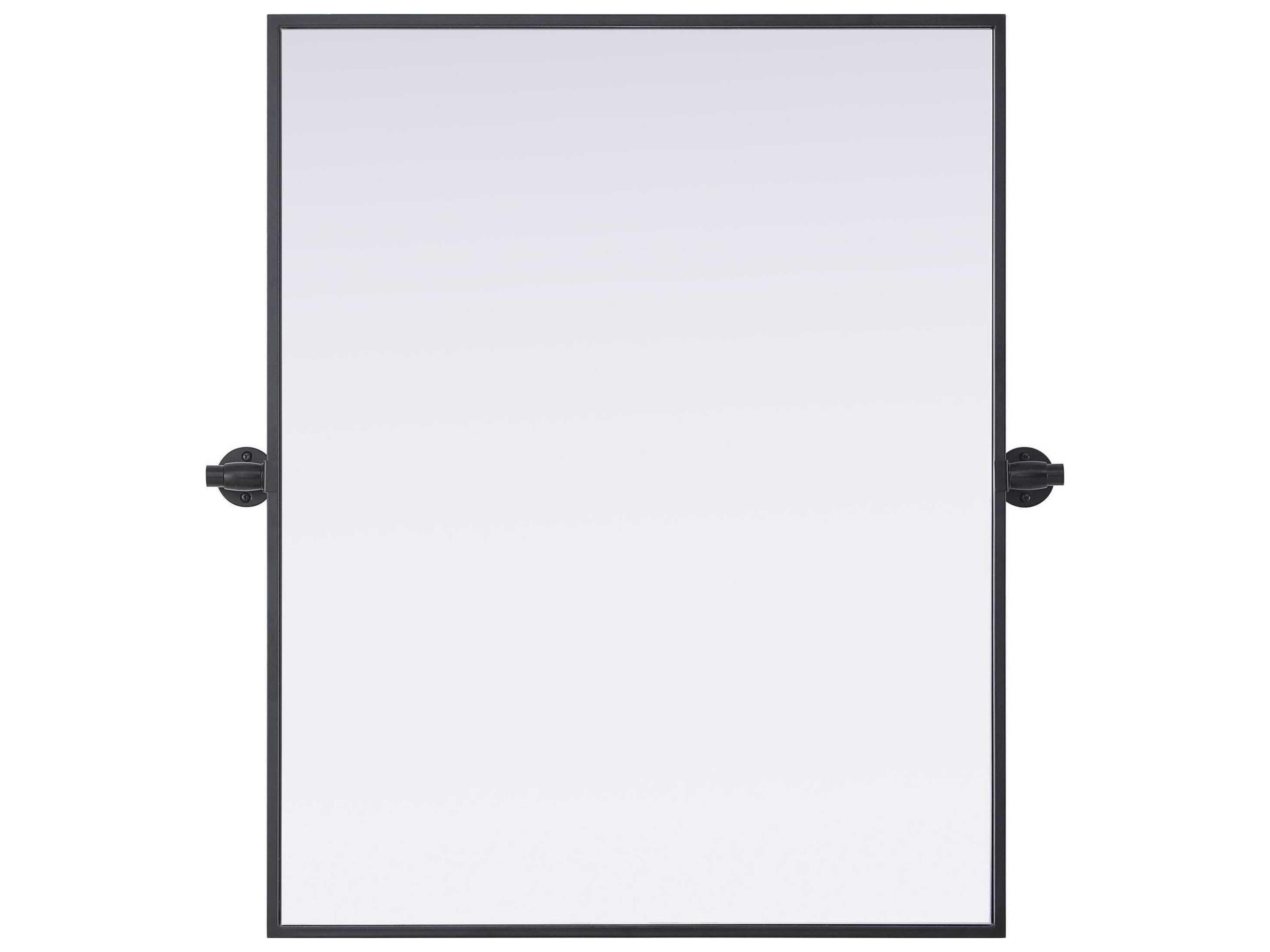 Elegant Lighting Amoura Black Rectangular Wall Mirror