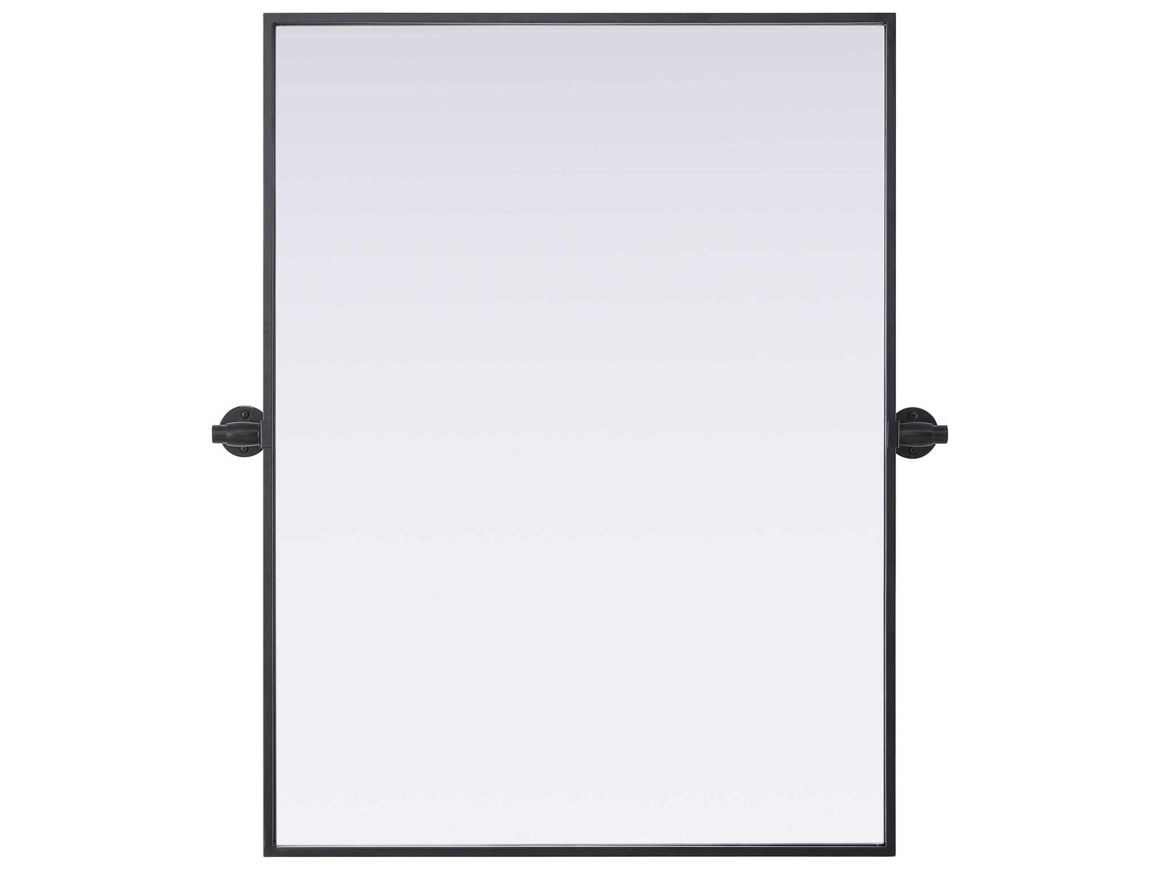 Elegant Lighting Amoura Black Rectangular Wall Mirror
