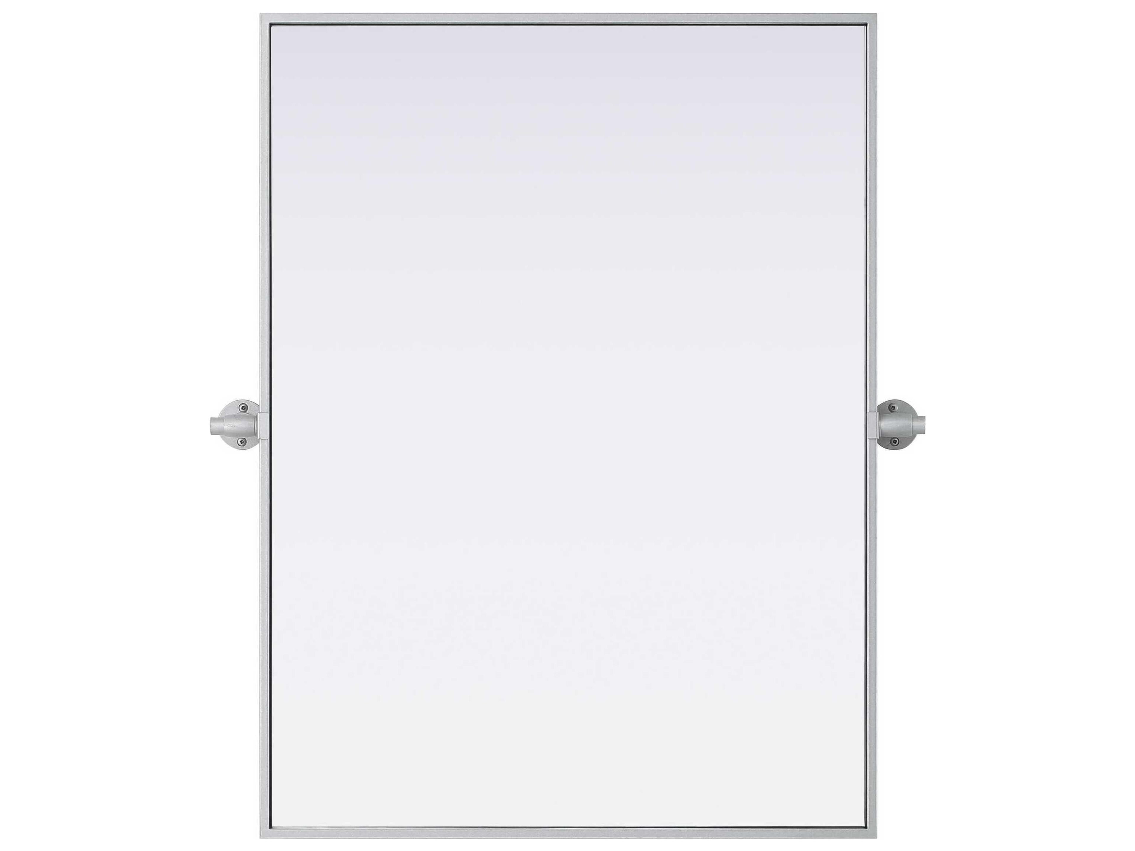 Elegant Lighting Amoura Silver Rectangular Wall Mirror
