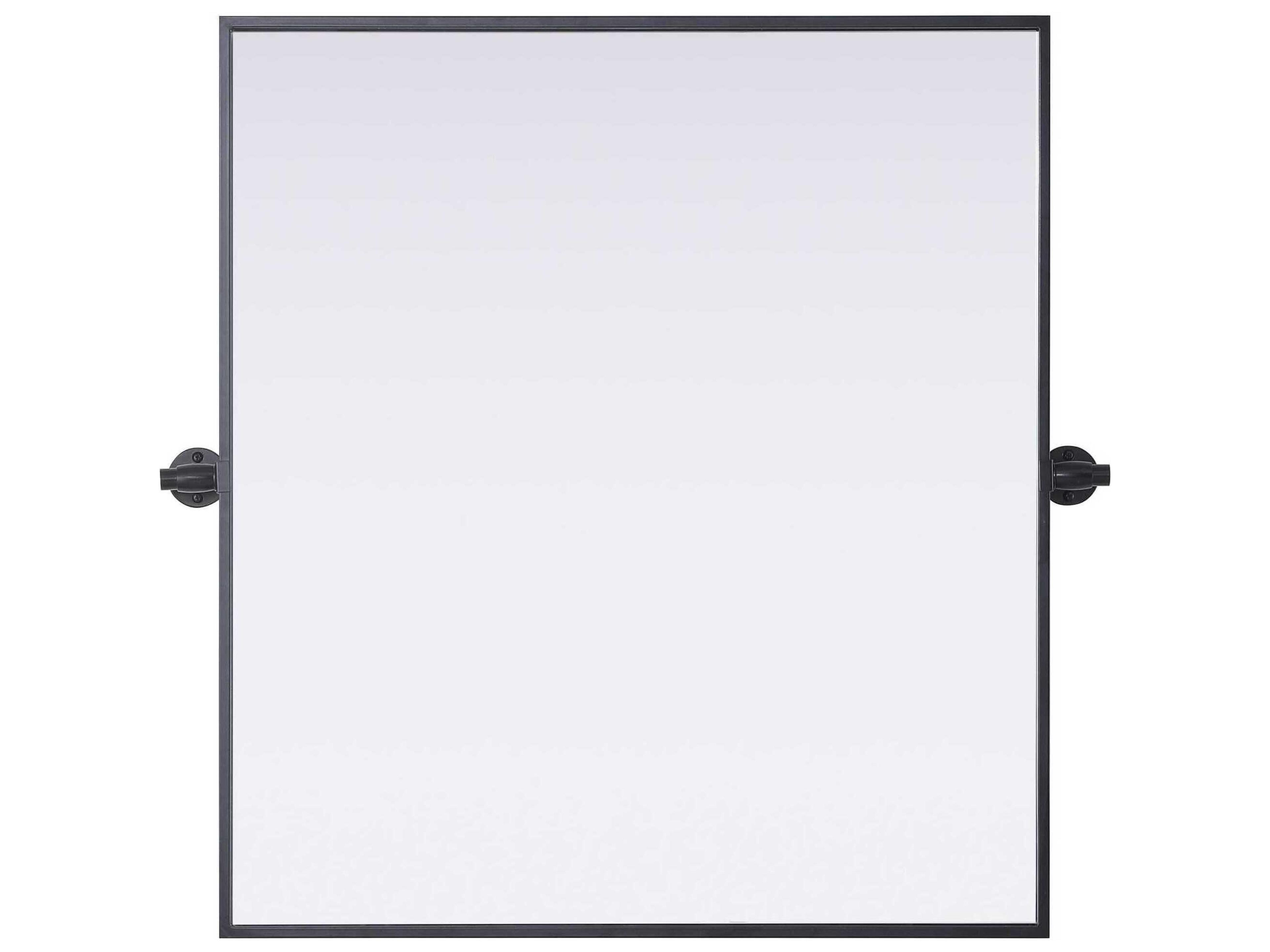 Elegant Lighting Amoura Black Rectangular Wall Mirror