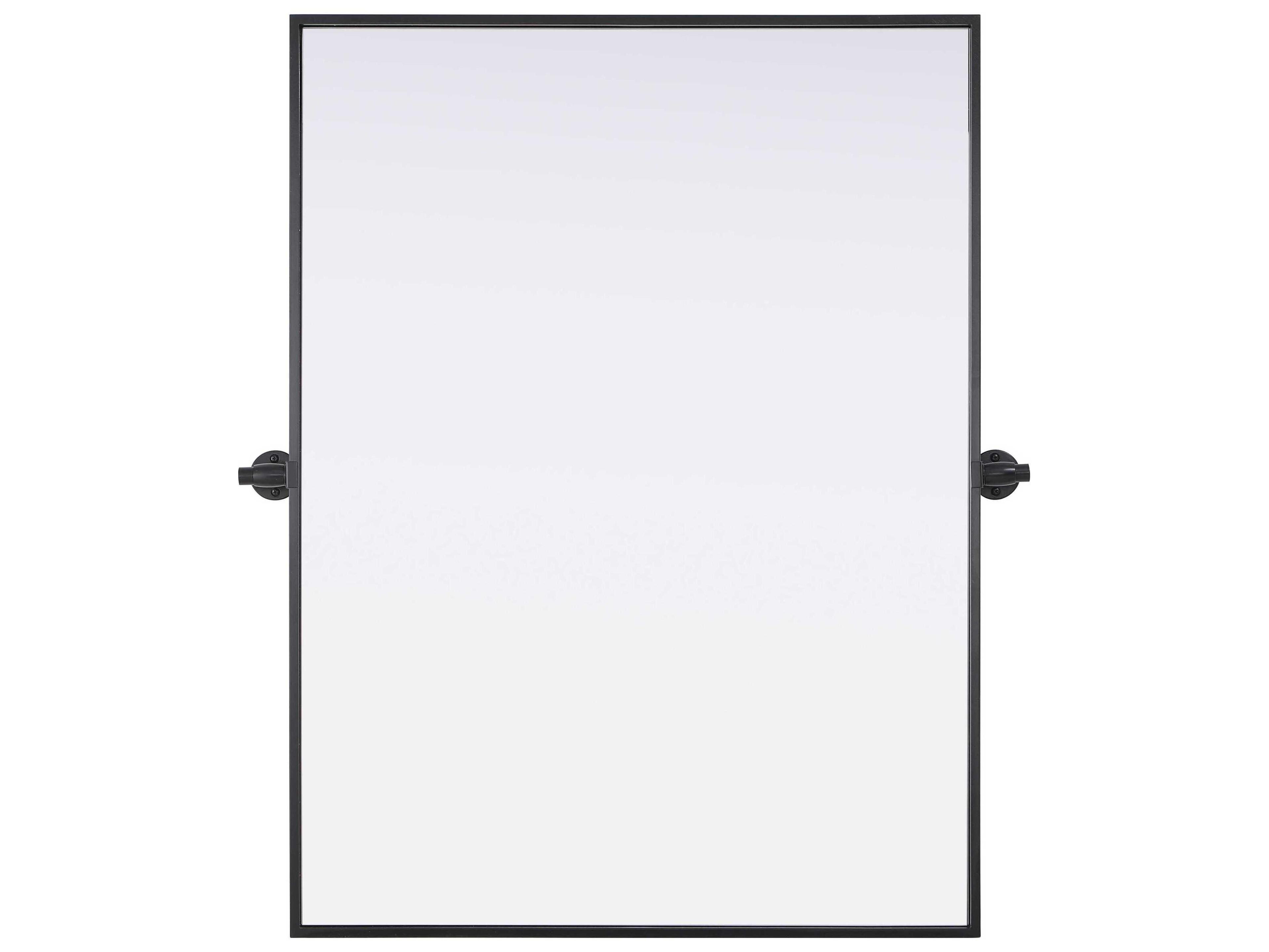 Elegant Lighting Amoura Black Rectangular Wall Mirror