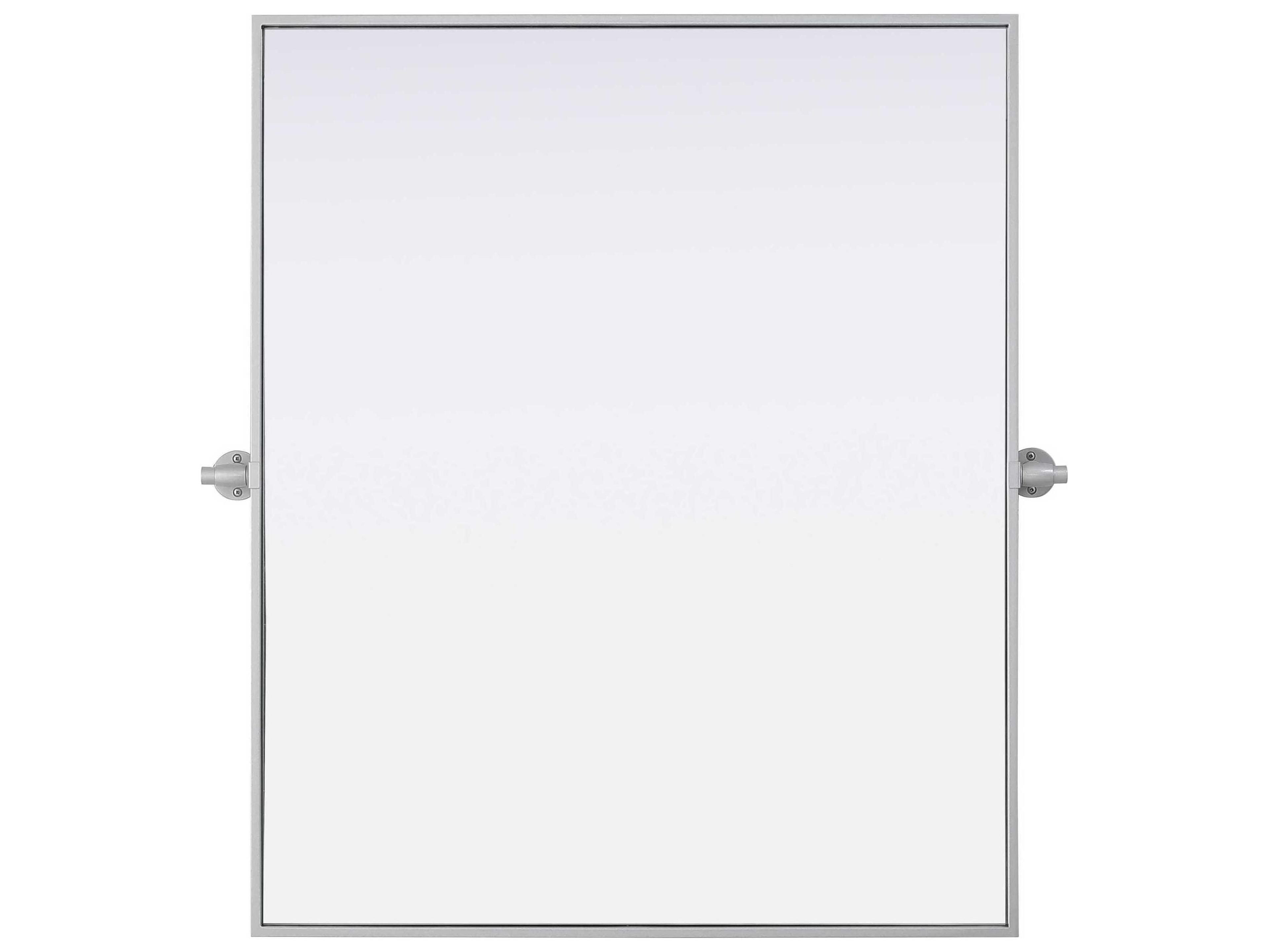 Elegant Lighting Amoura Silver Rectangular Wall Mirror