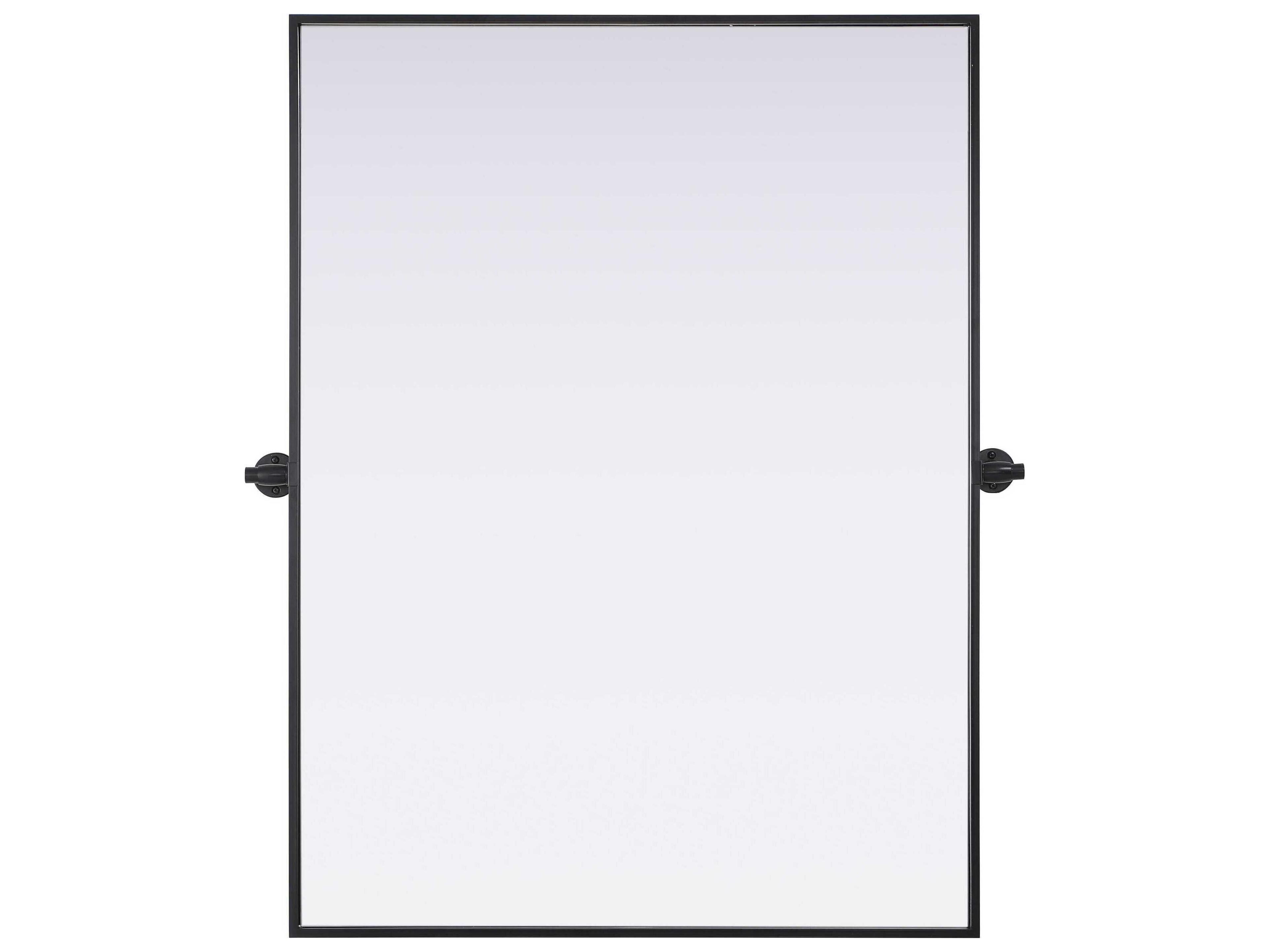 Elegant Lighting Amoura Black Rectangular Wall Mirror