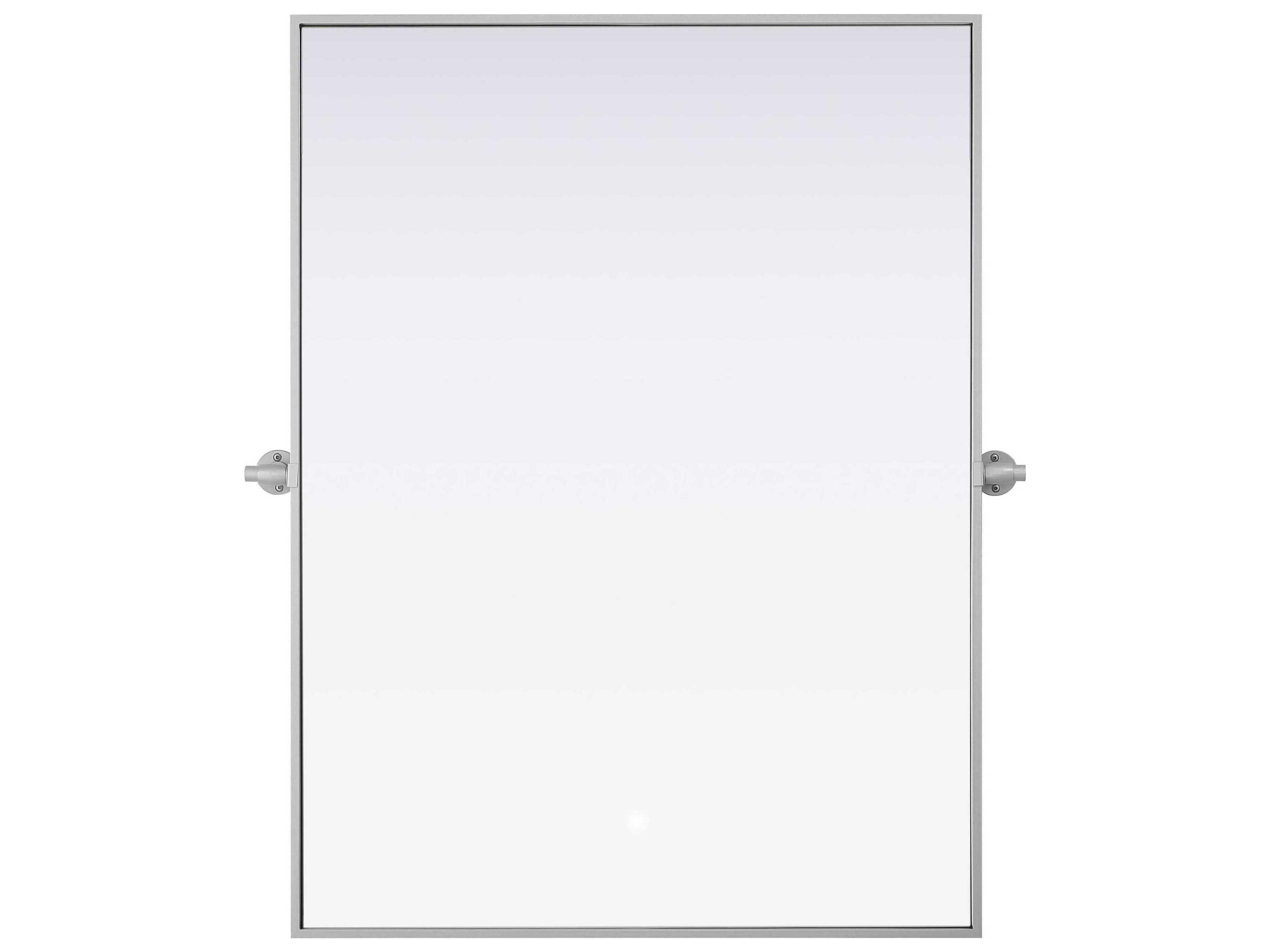 Elegant Lighting Amoura Silver Rectangular Wall Mirror