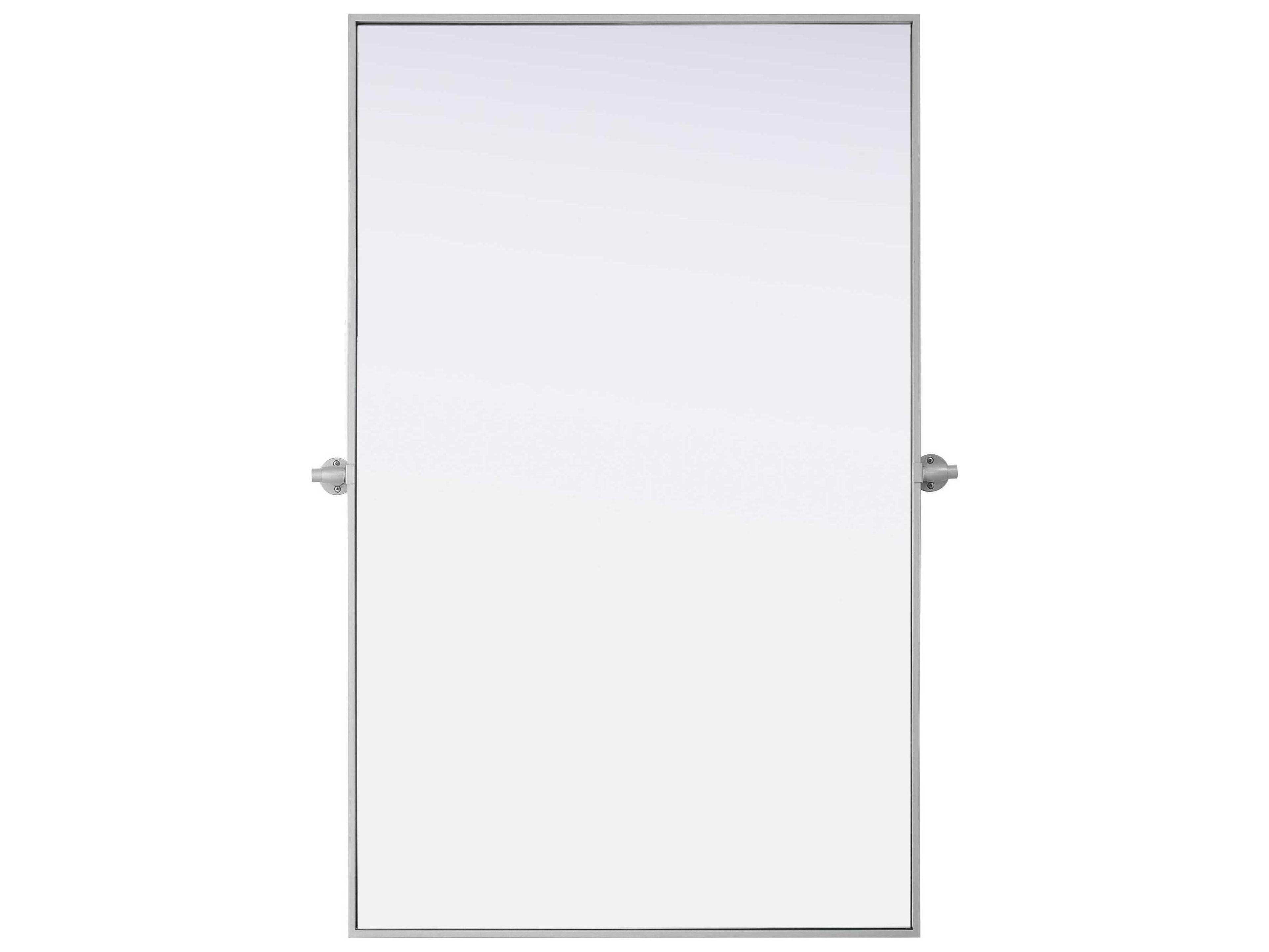 Elegant Lighting Amoura Silver Rectangular Wall Mirror