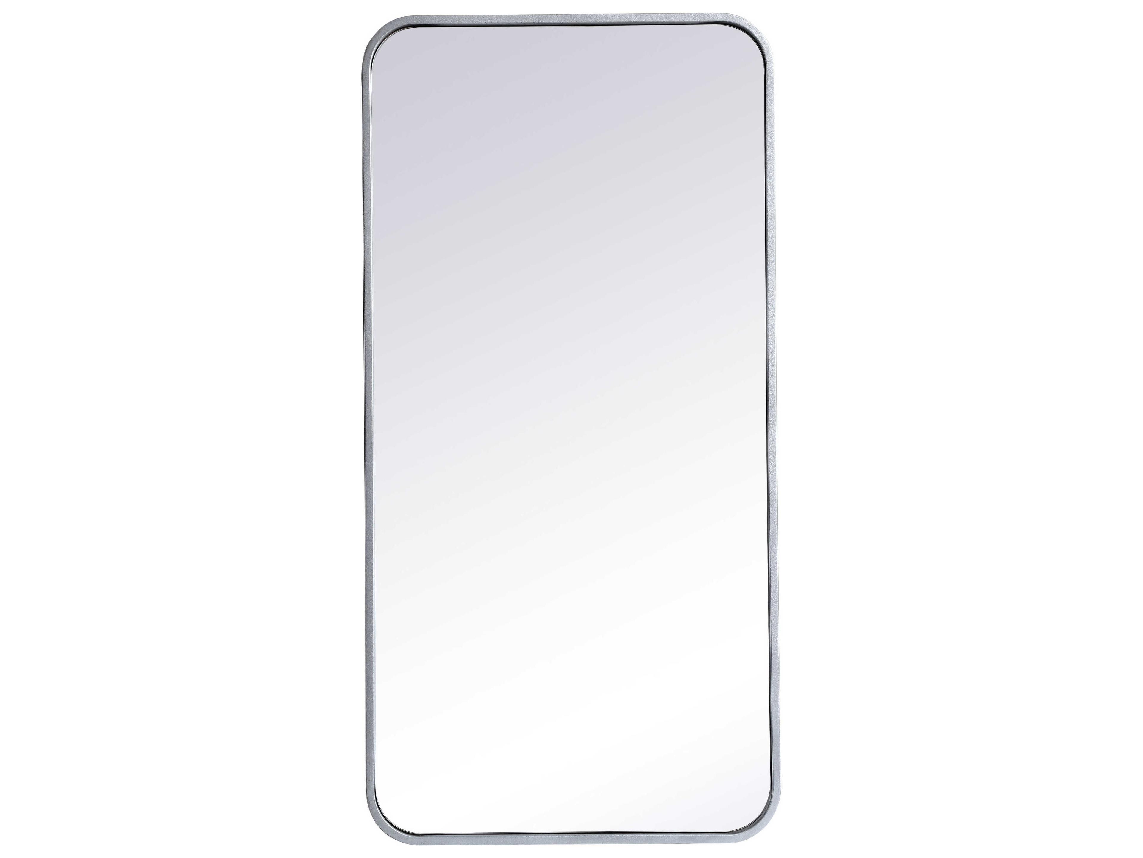 Elegant Lighting Evermore Silver Rectangular Wall Mirror