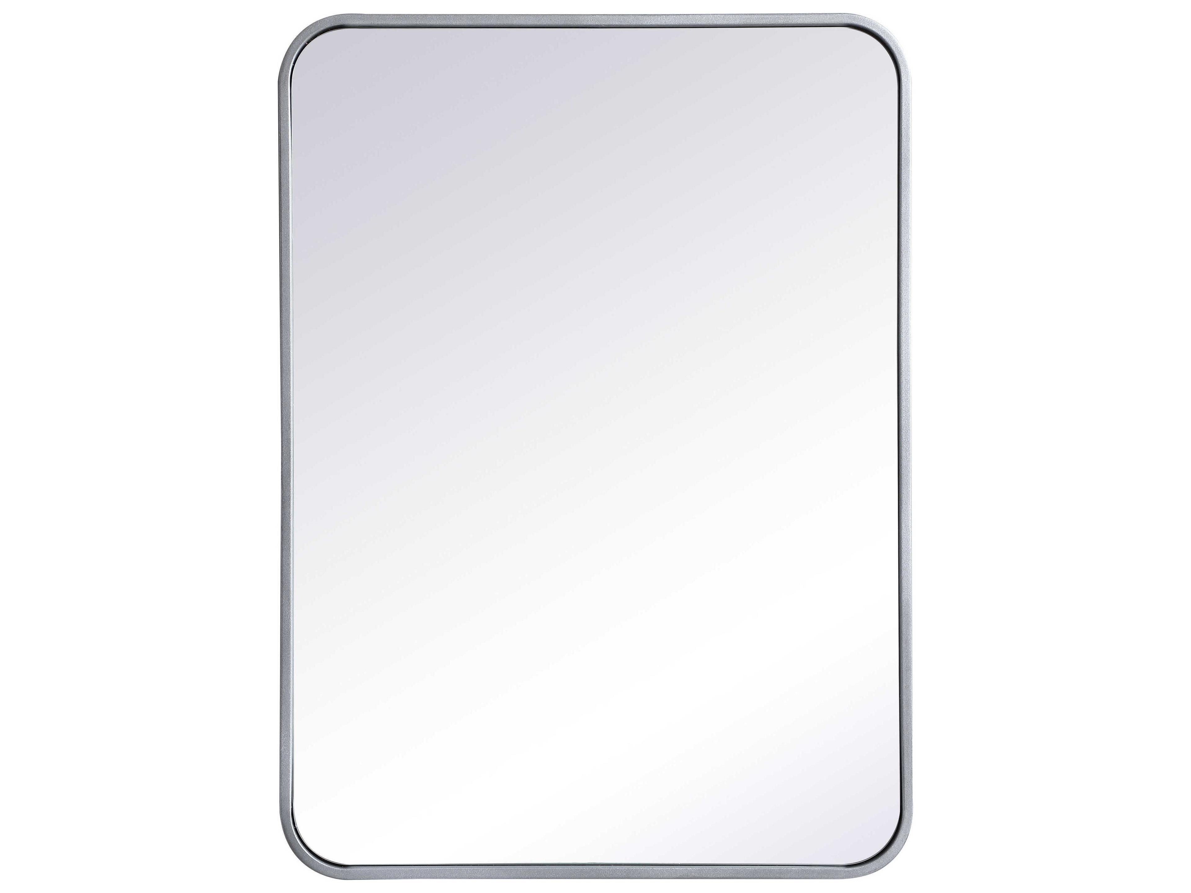 Elegant Lighting Evermore Silver Rectangular Wall Mirror